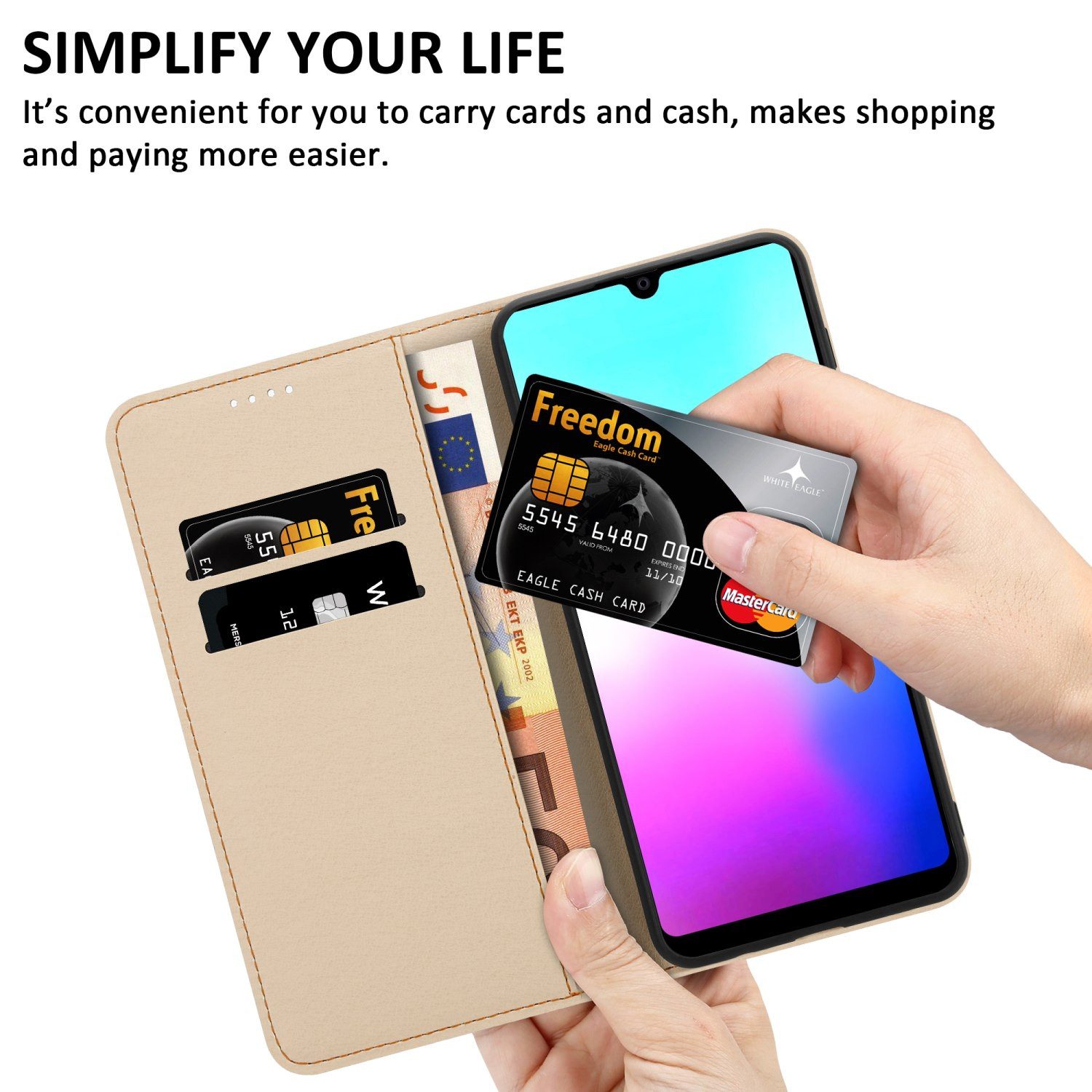 Cadorabo Handyhülle für Huawei MATE 20 Hülle Huawei MATE 20, Handy Schutzhülle - Hülle, Standfunktion, Kartenfach, Magnetverschluss