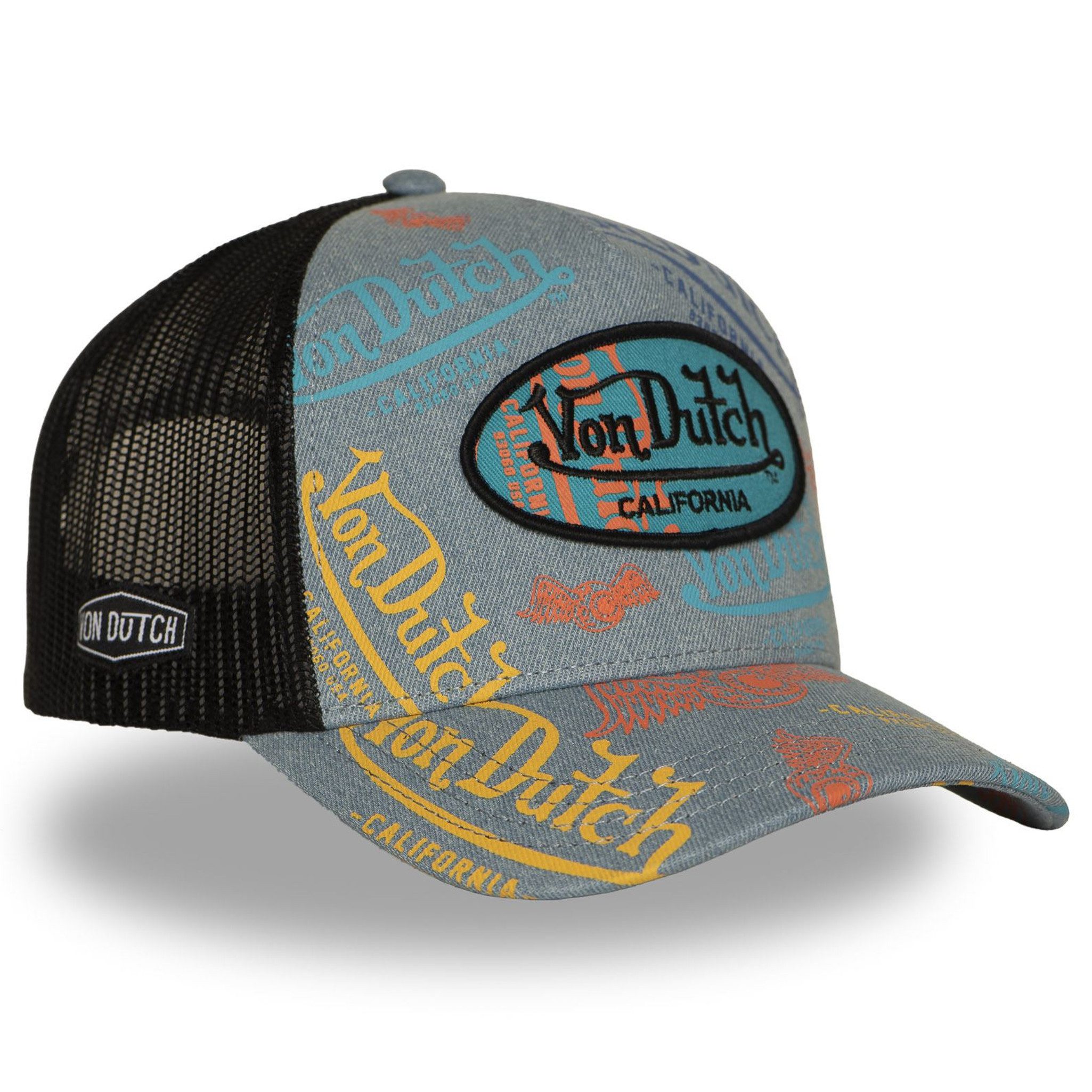 Von Dutch Trucker Cap Von Dutch Originals Trucker Cap - CALIFORNIA ALLOVER Mesh (Basecap, Basecap, Meshcap, Trucker Kappe)