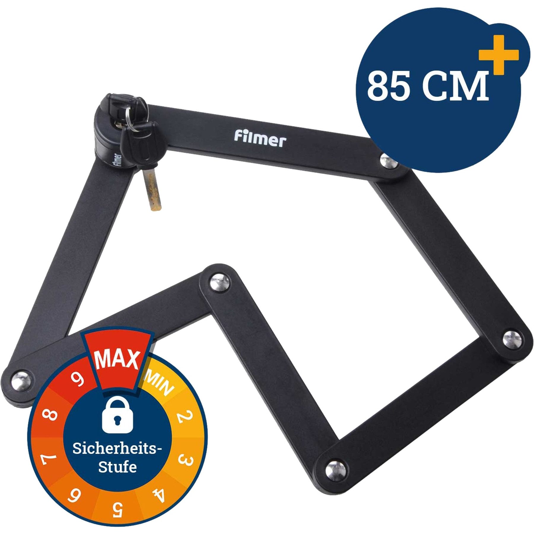 Filmer Faltschloss FILMER Faltschloss, 43149, mit Halterung