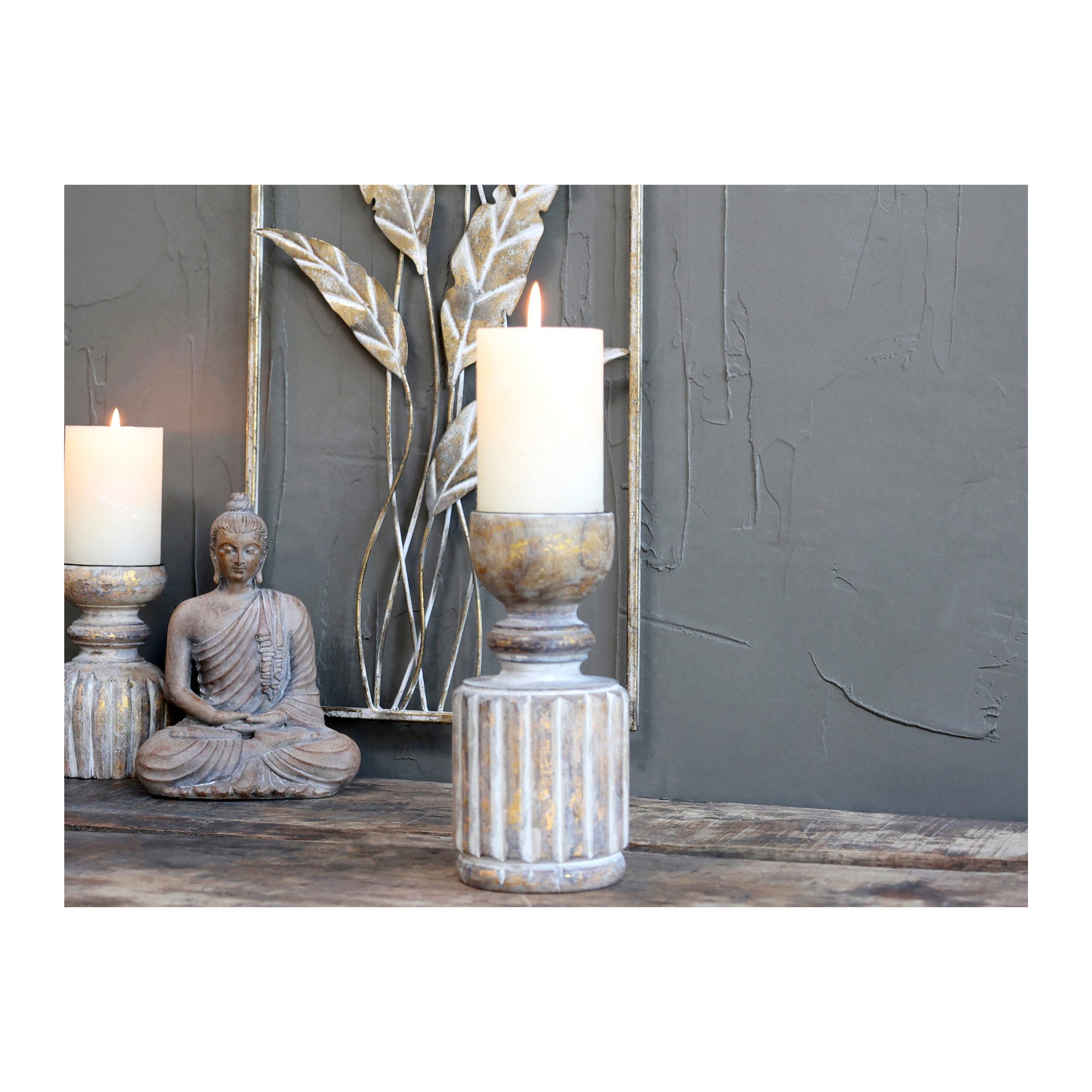 Chic Antique Kerzenständer Chic Antique Kerzenständer mit Rillen