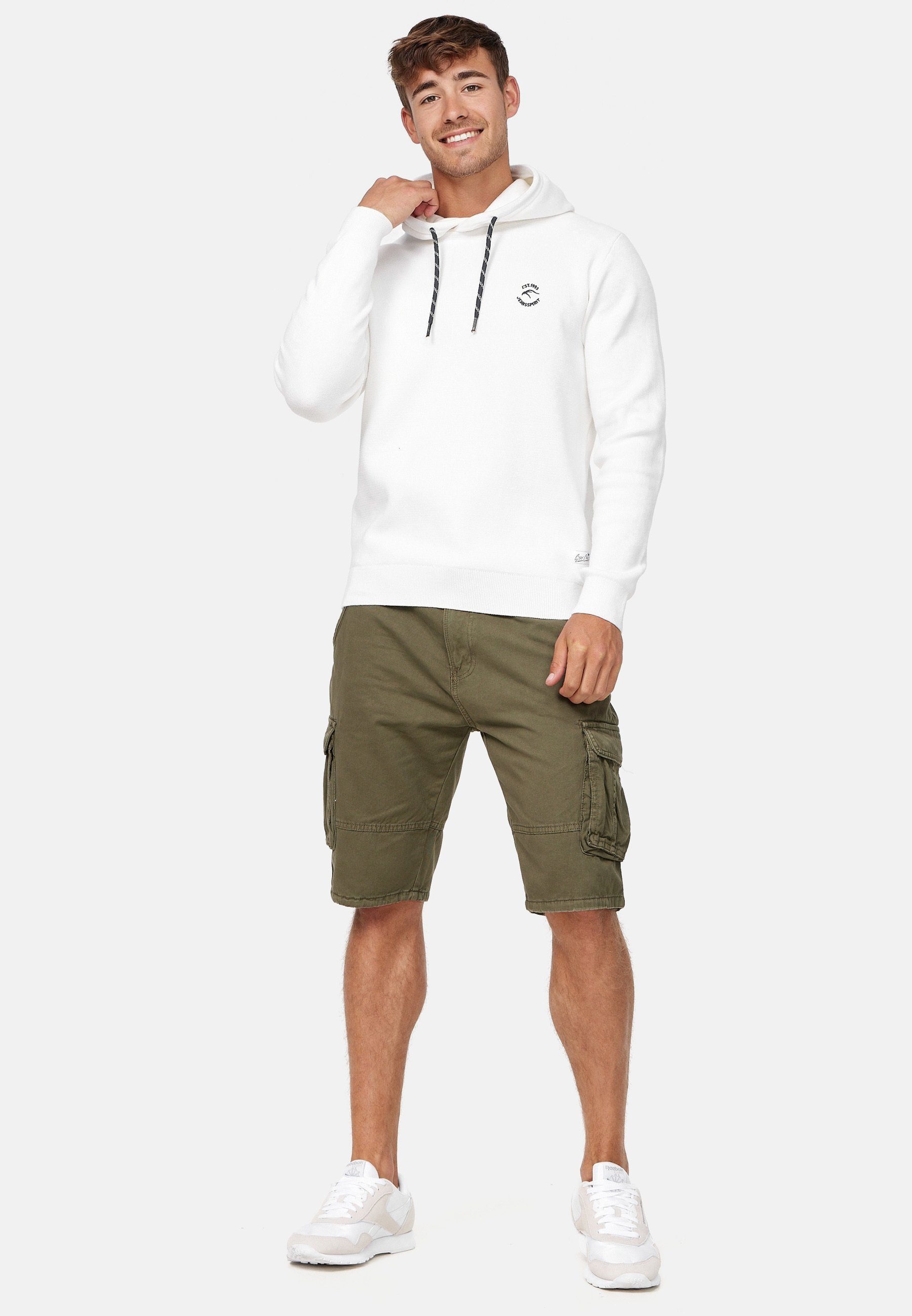 Indicode Cargoshorts Herren Monroe Cargo Cargo Shorts Herrenshorts mit 6 Taschen inkl. Gürtel