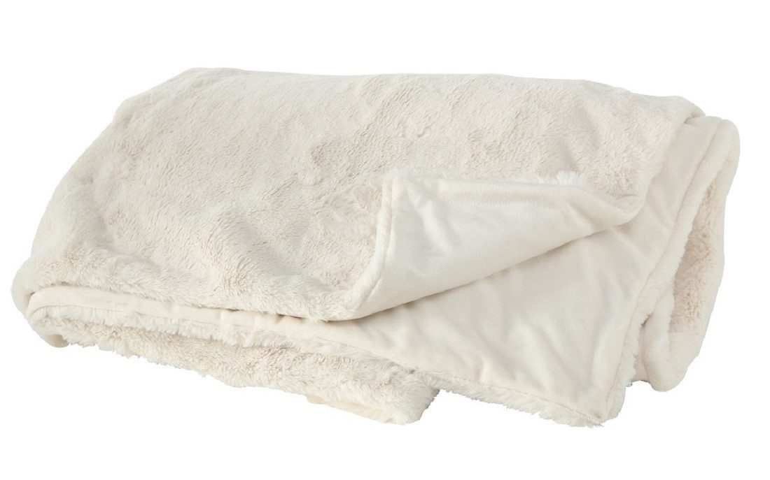 Wohndecke Decke Storan Kuscheldecke Tagesdecke 200x150 cm creme weiß, BOLTZE GRUPPE GmbH