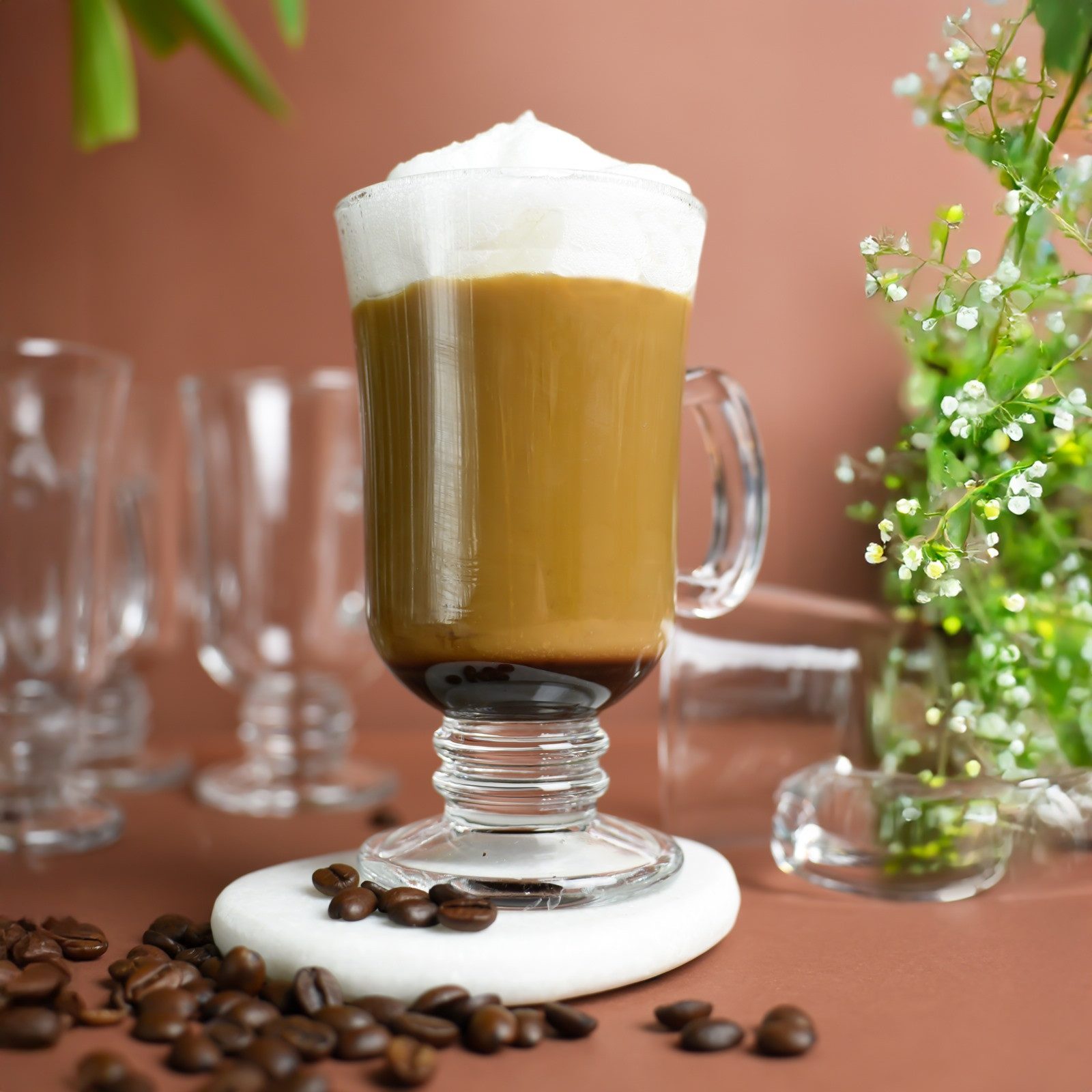 Sendez Latte-Macchiato-Glas 6 Irish Coffee Gläser mit Henkel Kaffeegläser, 6-tlg., Glas