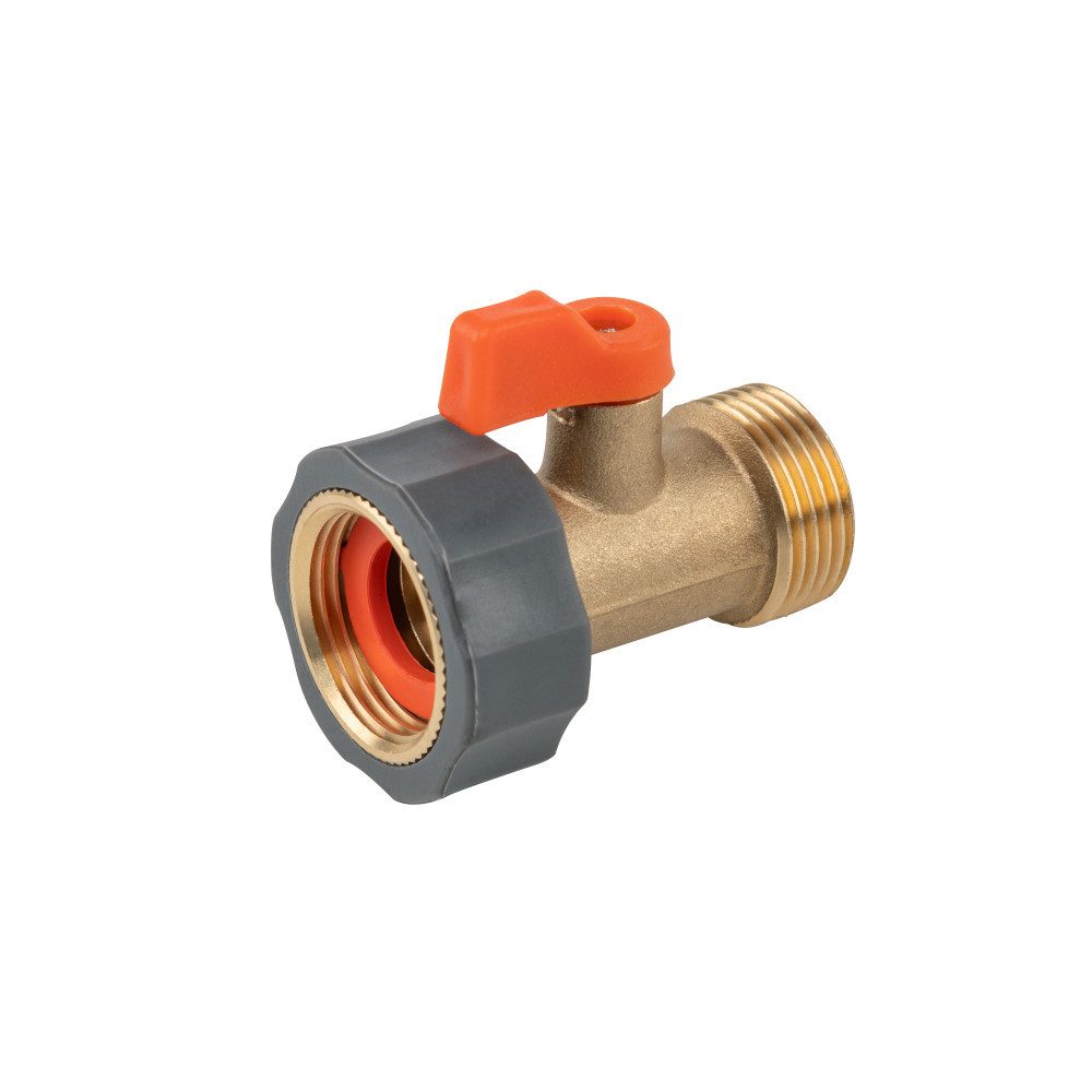 Bradas Anschlussstück Absperrventil IG 3/4" AG 3/4" BRASS SOFT Kugelhahn Wasserhahnanschluss