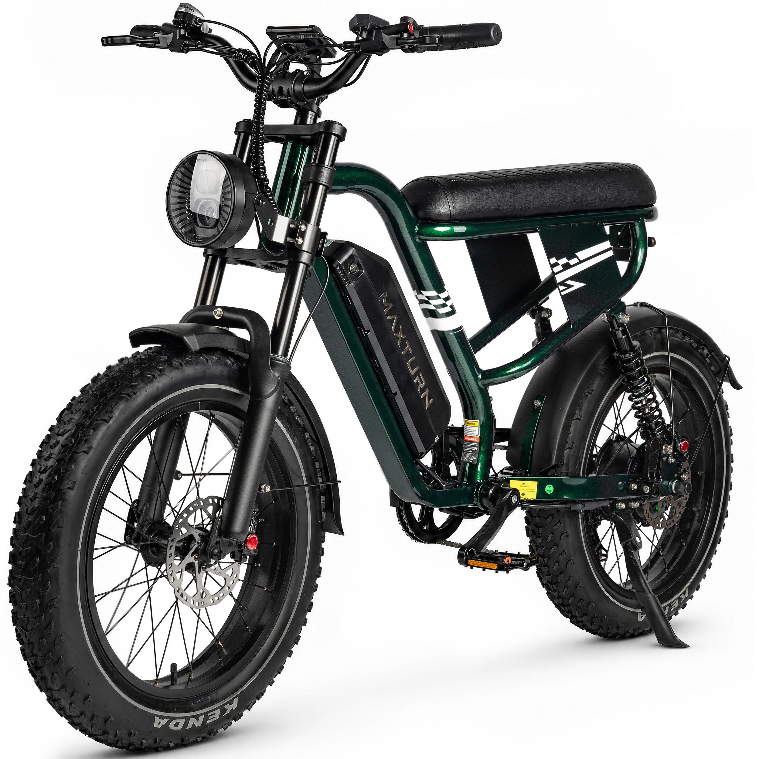 Vankel E-Bike Cityrad W66 herren Elektrofahrrad 648WH cityrad 20×4.0 Zoll damen 13.5AH 65Nm, Kettenschaltung, Heckmotor, 648 Wh, Retro E-Fatbike mit hydraulischen Scheibenbremse, E-bikes