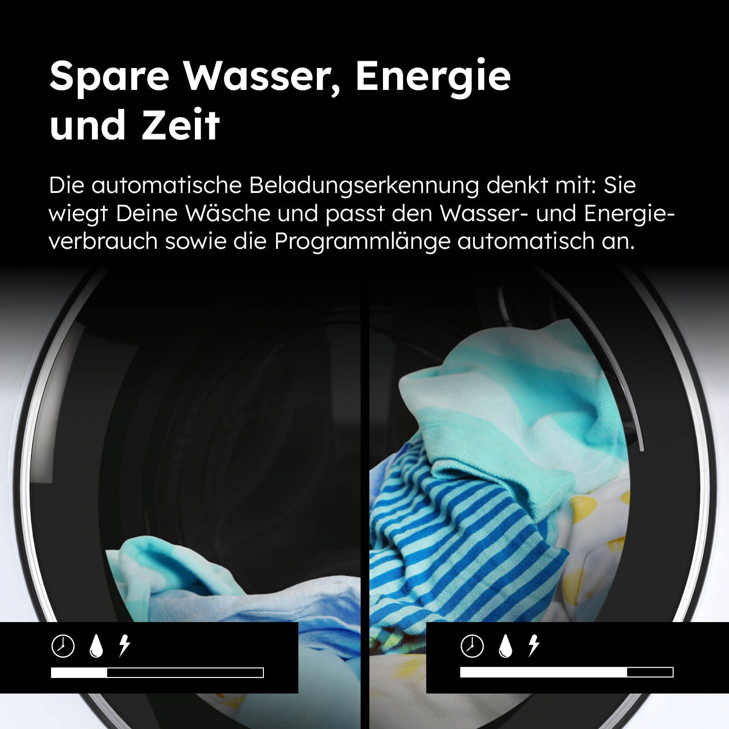 Haier Waschmaschine I-PRO 1 HW80-BP14929BU1, 8 kg, 1400 U/min, hOn App – Bild 5 von 5