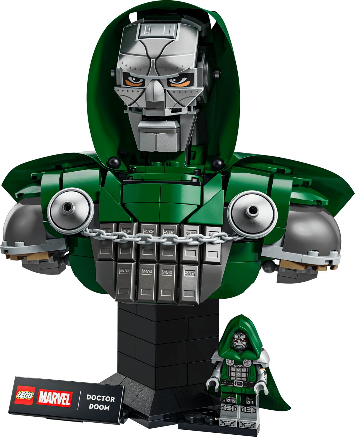 LEGO® Marvel 76345 Doctor Doom Büste Spielbausteine, (Set, 379 St., Set)