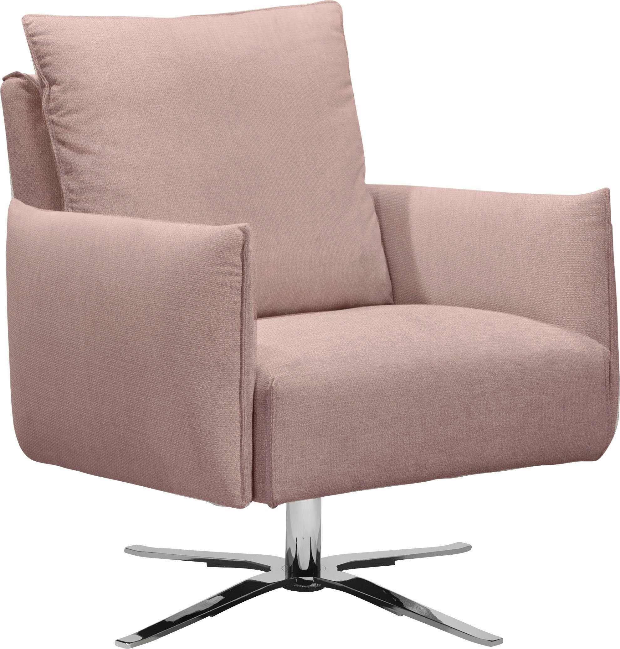 SCHÖNER WOHNEN-Kollektion Sessel Lineo Drehsessel mit schmalen Armlehnen, bequem und elegant, Clubsessel, 360° drehbar
