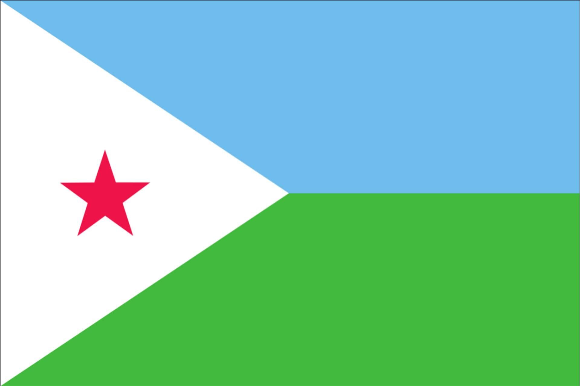 flaggenmeer Flagge Dschibuti 80 g/m²