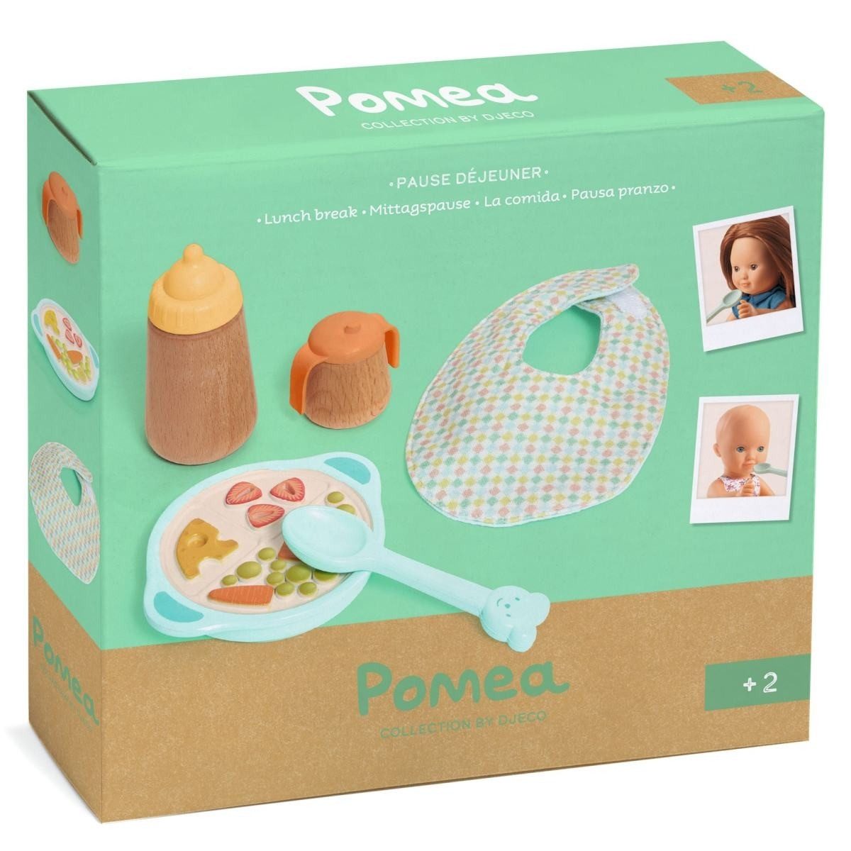 DJECO Puppen Accessoires-Set Puppen Lunch-Set aus Holz und Kunststoff mit T günstig online kaufen