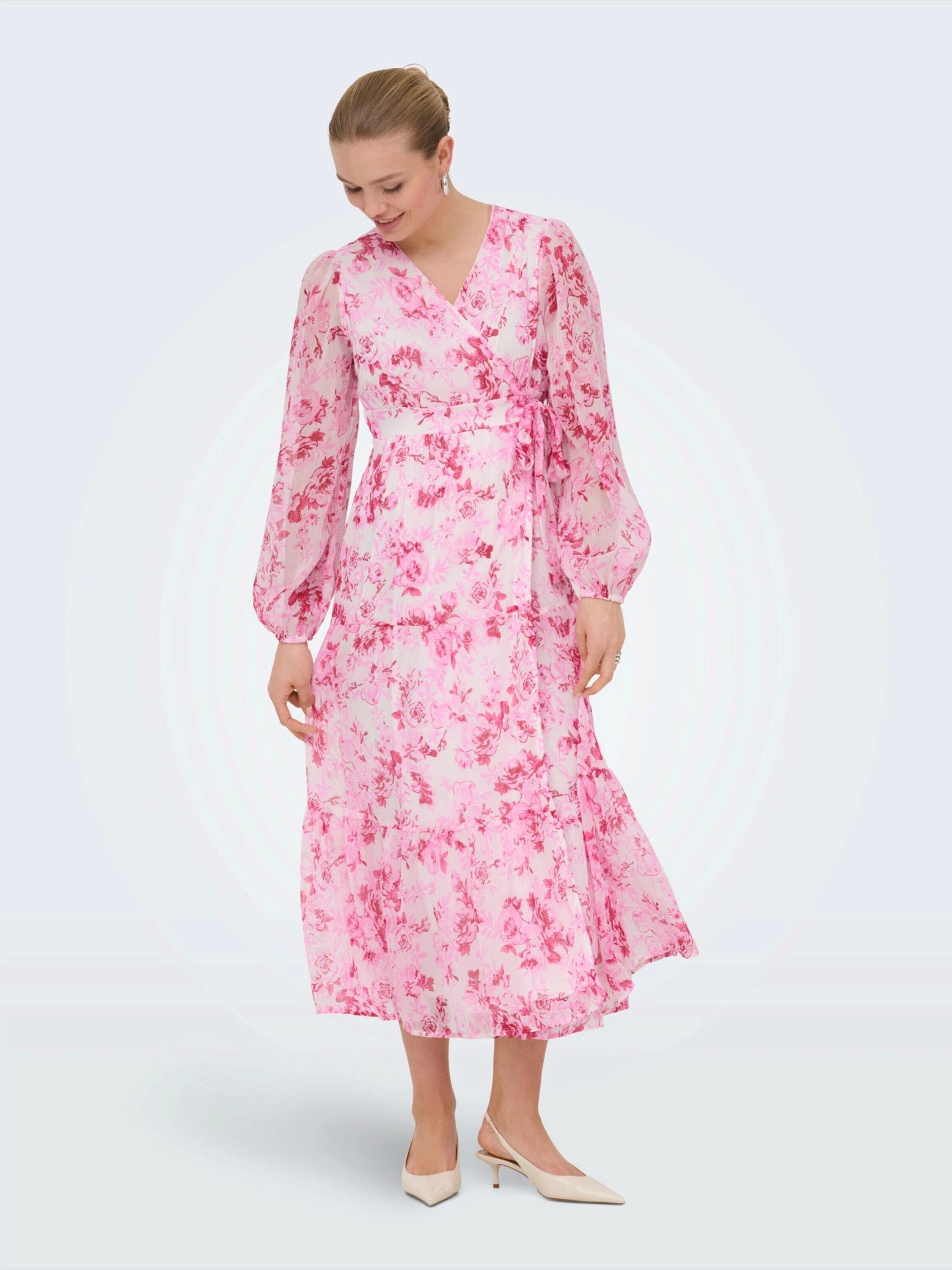 ONLY Maxikleid ONLMIRIAM (1-tlg) Drapiert/gerafft