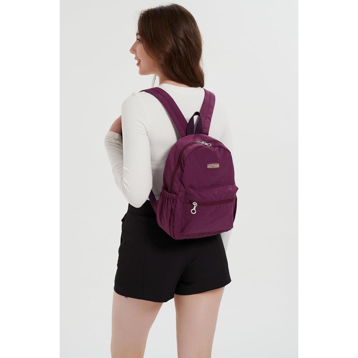LuxusKollektion Minirucksack Rucksack Mini Damen Leicht Daypack 7 Liter 1#violett
