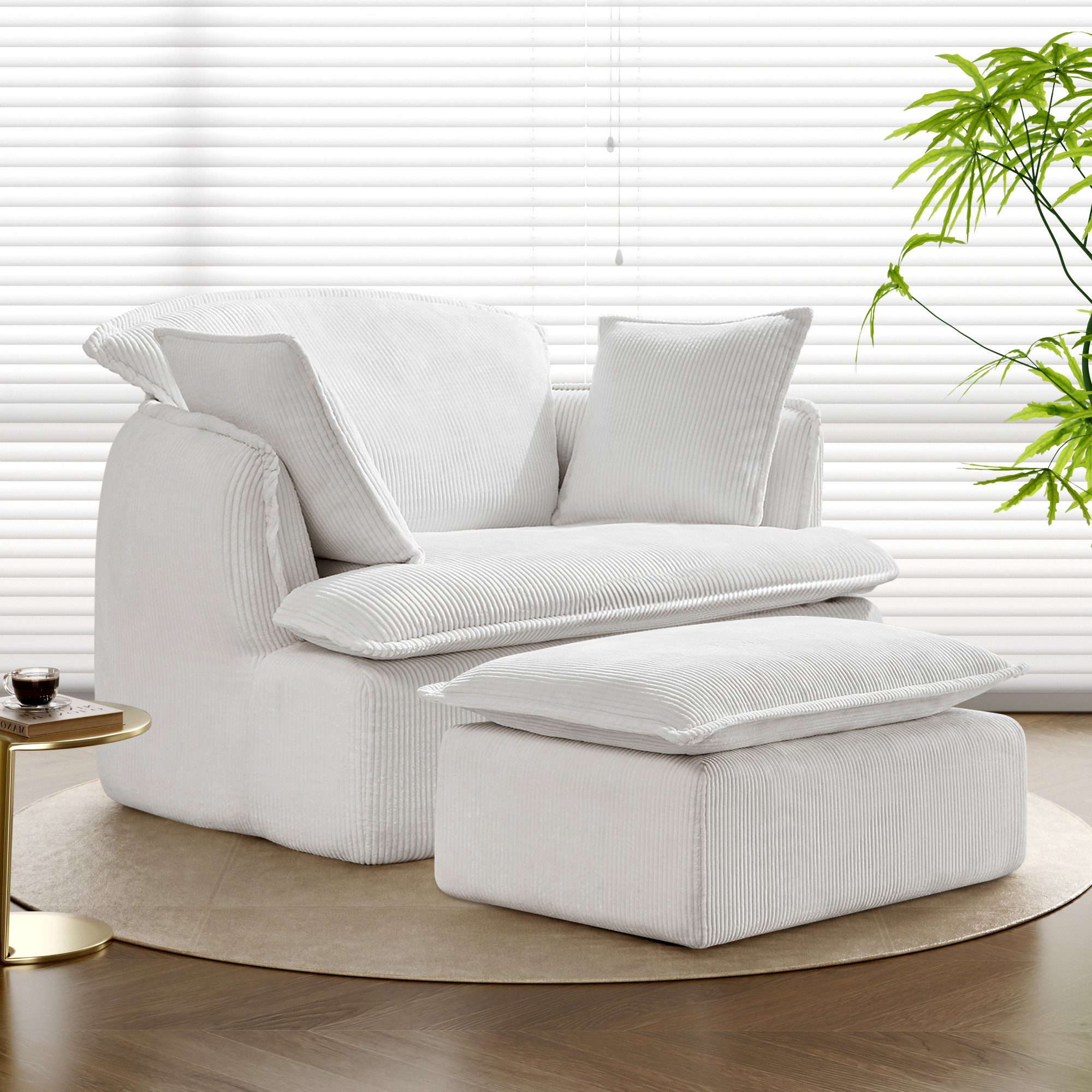HAUSS SPOLE Sitzsack Relaxsessel mit Hocker, günstig online kaufen