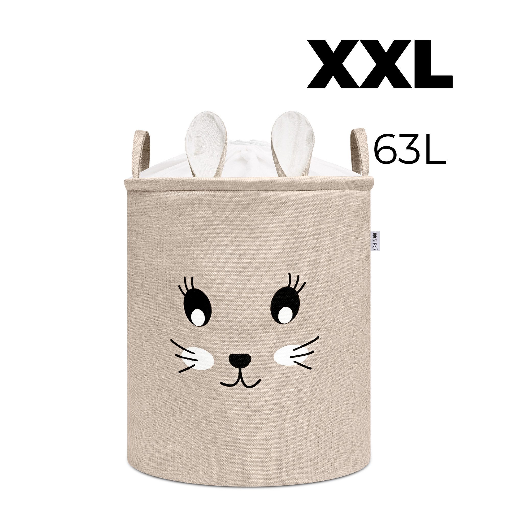 Sipo Aufbewahrungskorb, XXL Aufbewahrungskorb, Spielzeugkorb extra groß für Kinderzimmer