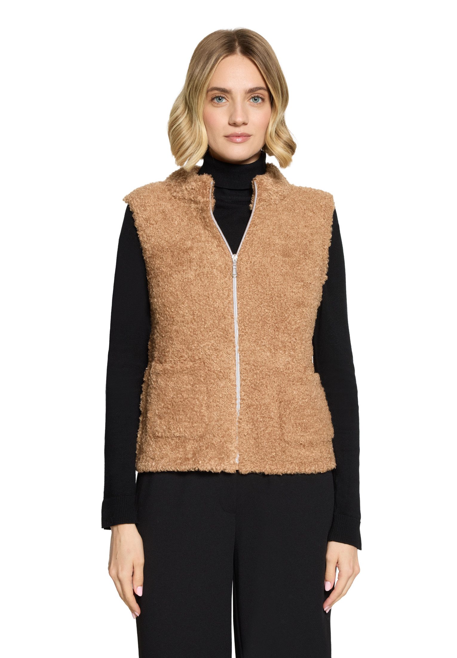 Betty Barclay Strickpullover Strickjacke Kurz ohne Arm