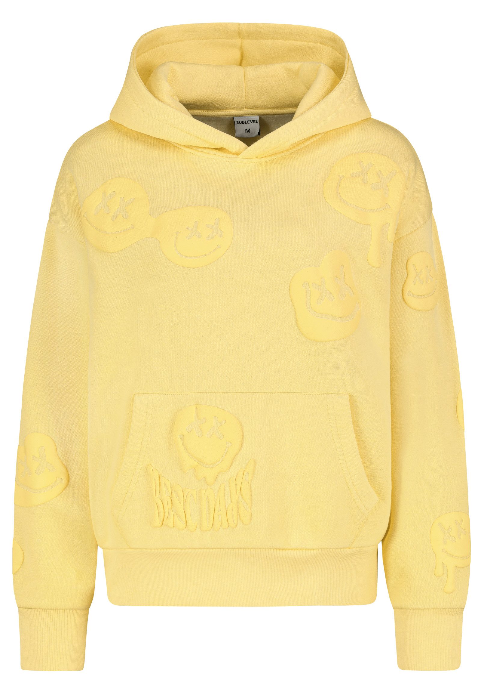 SUBLEVEL Kapuzenpullover mit 3D Print Sweater, günstig online kaufen