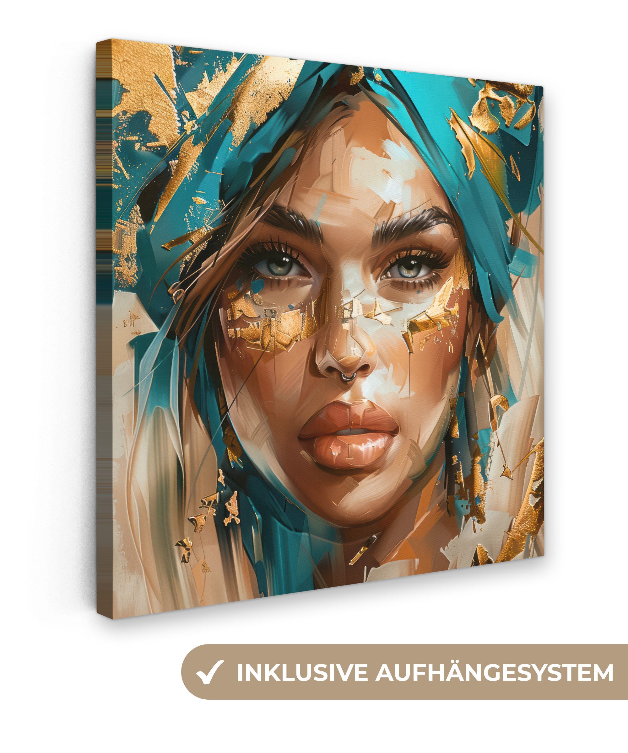 OneMillionCanvasses® Leinwandbild Frau - Porträt - günstig online kaufen
