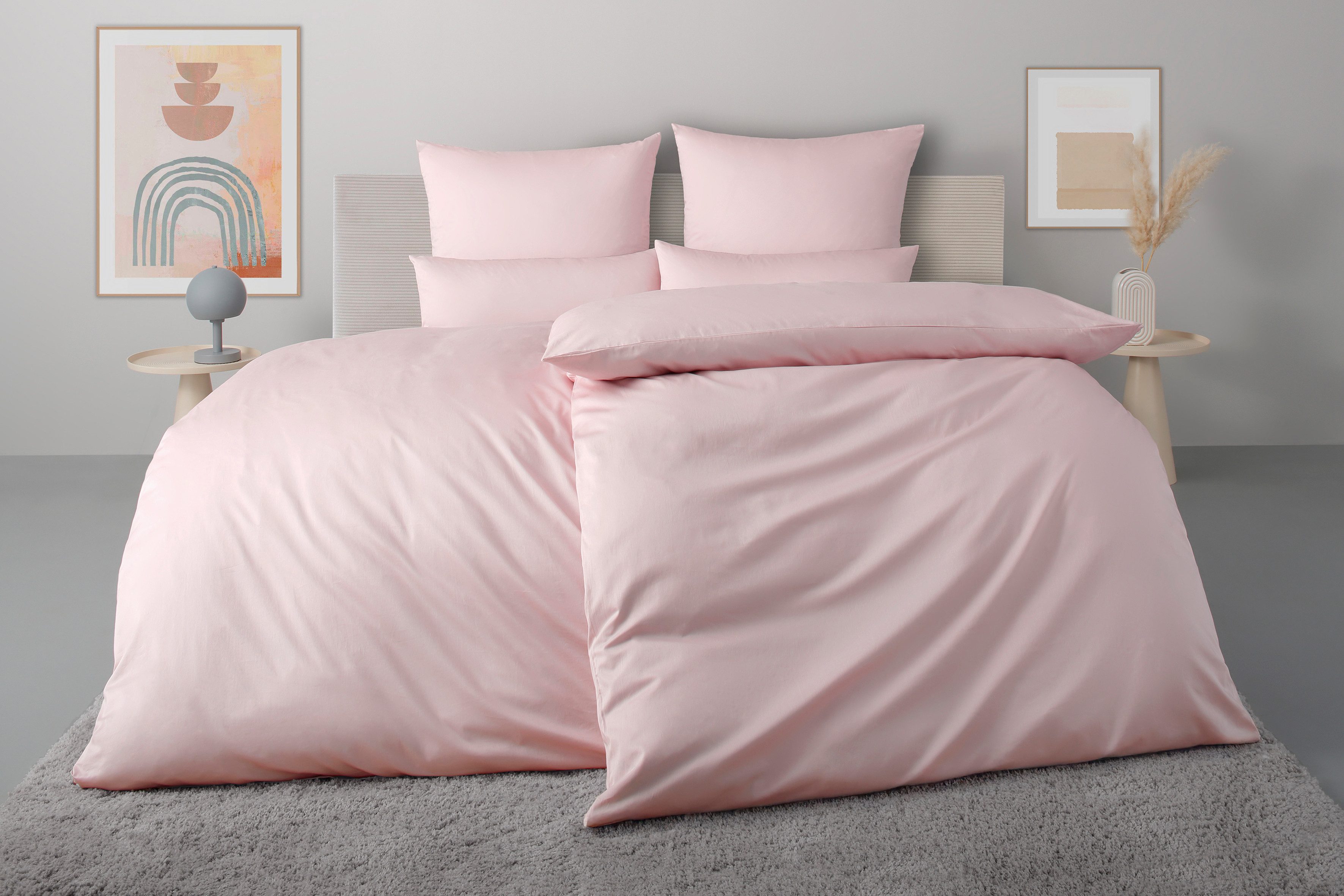 OTTO home Bettwäsche Luisa, Satin, 2 teilig, 100% Baumwolle, ab Gr. 135x200, auch in PREMIUM Qualitäten erhältlich