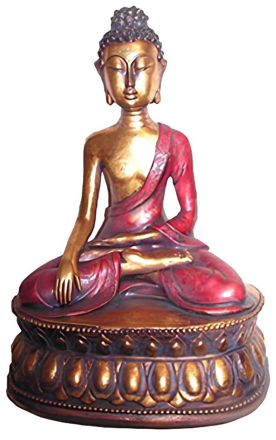 JVmoebel Buddhafigur Deko Figur Statue Skulptur 33 cm Фигурки Statuen Скульптуры Buddha (SKULPTUR MATERIAL: ACRYL 33 cm Höhe), Made in Europa