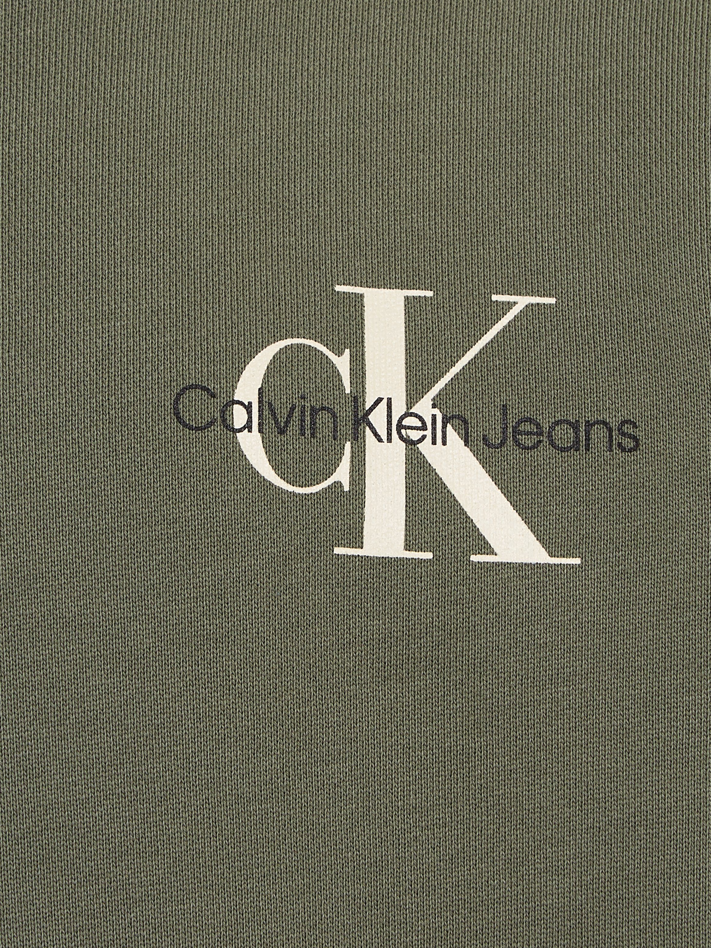 Calvin Klein Jeans Sweatshirt Olive Logodruck CN MONOGRAM mit SWEATSHIRT Dusty