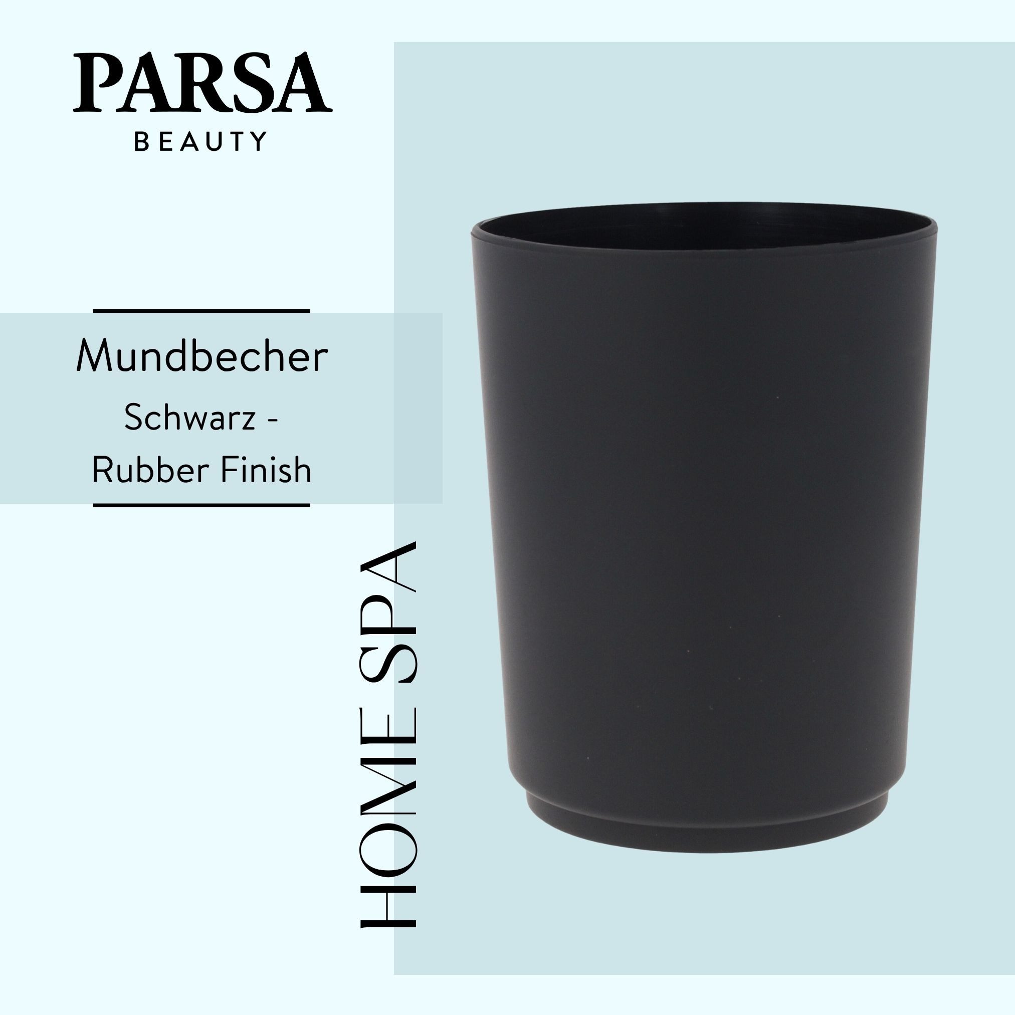 PARSA Beauty Zahnputzbecher Essential Zahnputzbecher Flair, Rutschfest mit Soft-Touch-Finish