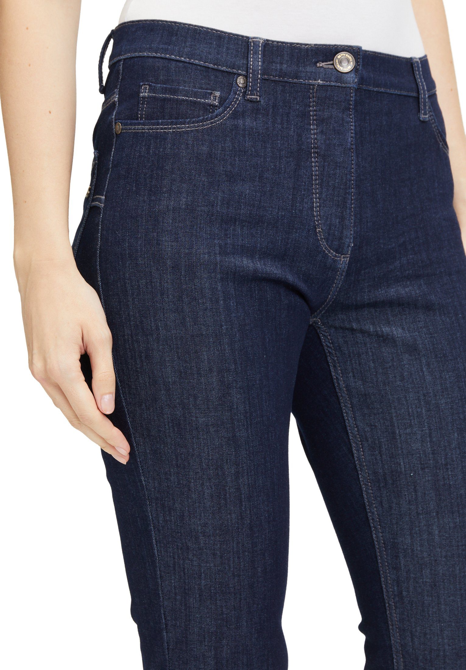 mit Regular-fit-Jeans Betty Steppungen Dunkelblau Barclay