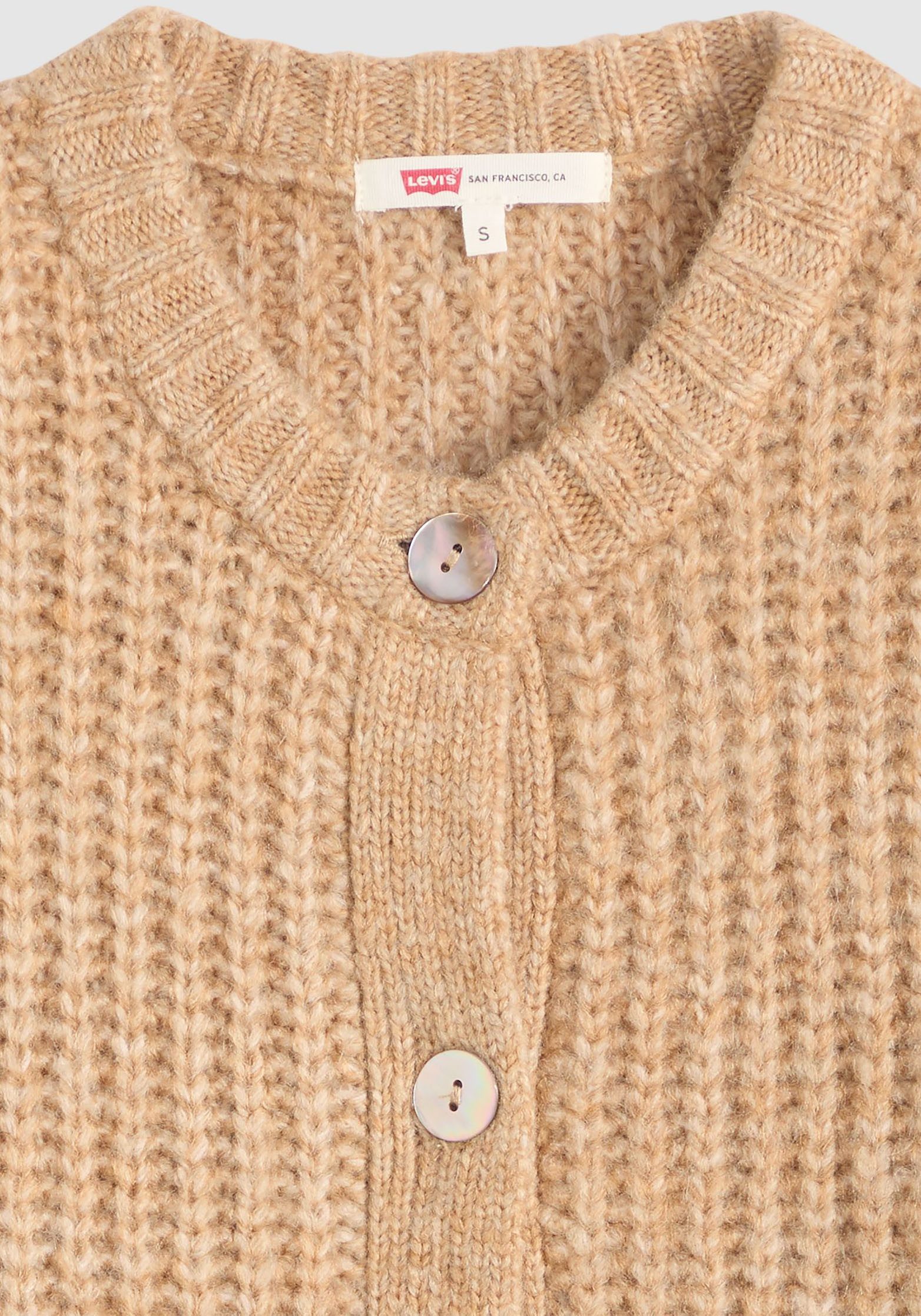 Levi's® Strickjacke Wärmender, pflegeleichter Materialmix