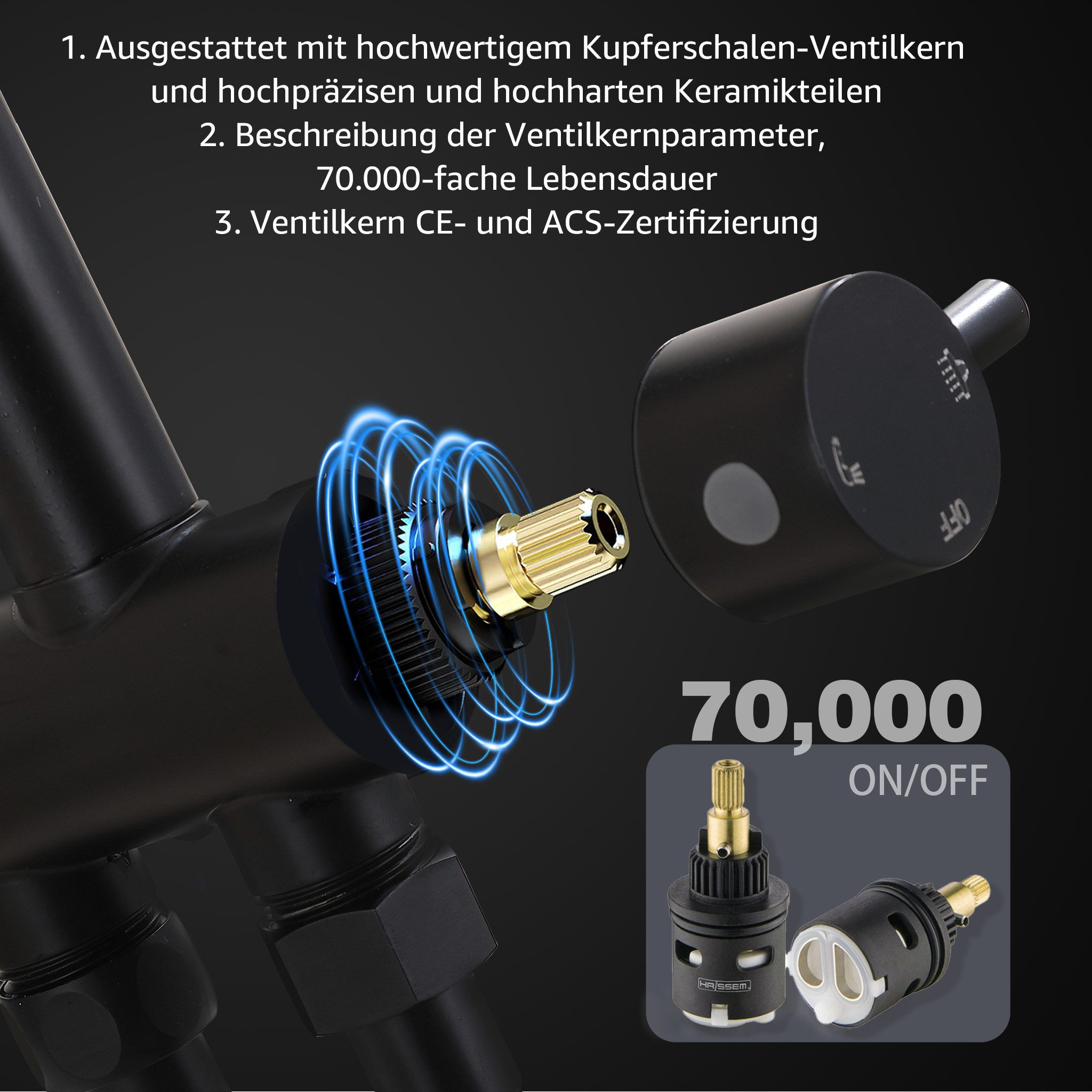 HOMELODY Duschsystem ohne Armatur Edelstahl Brausegarnitur günstig online kaufen