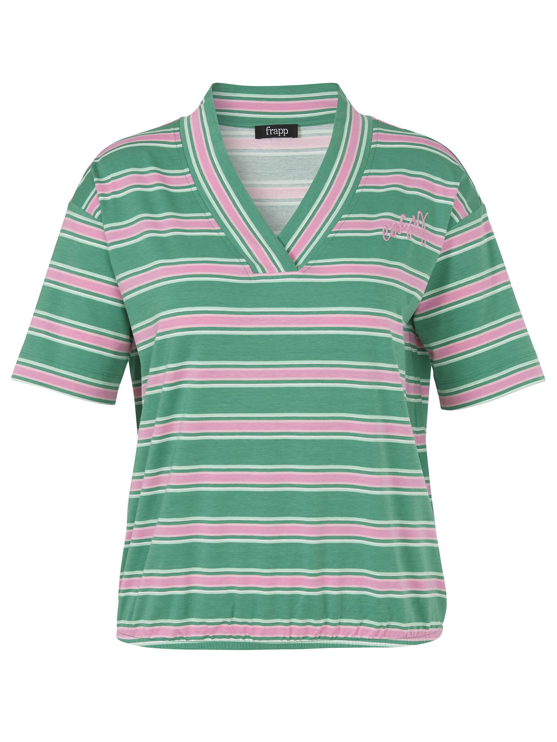 FRAPP Kurzarmshirt (1-tlg) Große Größen