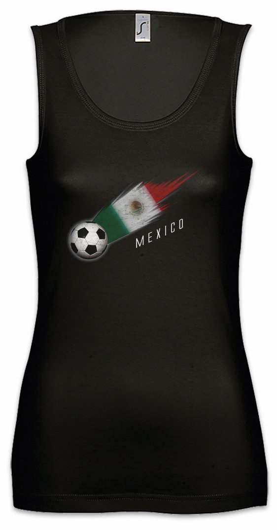 Urban Backwoods Tanktop Mexico Football Comet I Ärmelloses Damen T-Shirt Mexiko Mexikanisch Fahne Mexican Fußball Fussball