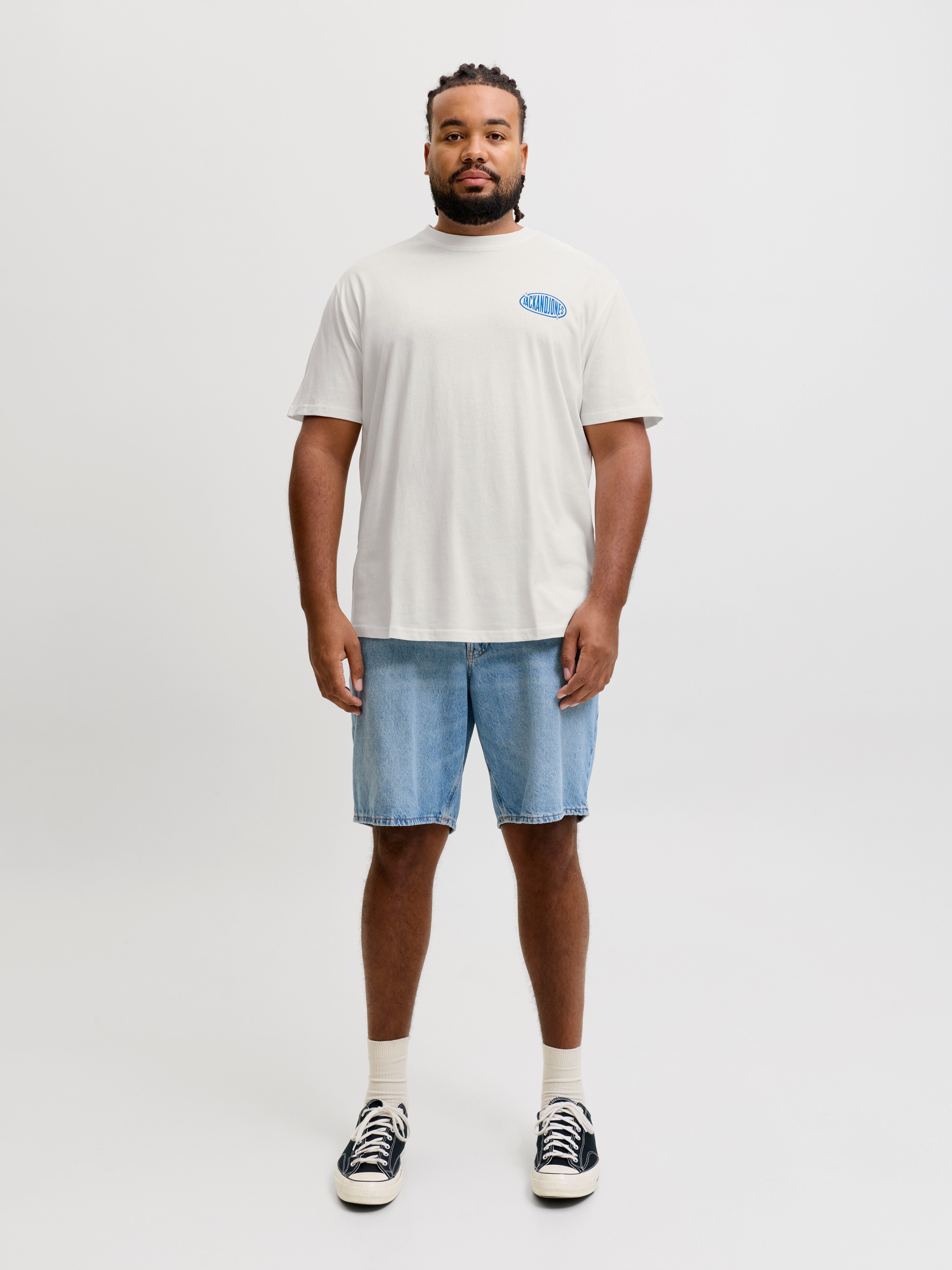 Jack & Jones PlusSize T-Shirt JJLEGACY TEE SS CREW NECK PLS Baumwolle, locker geschnitten – Bild 5 von 5