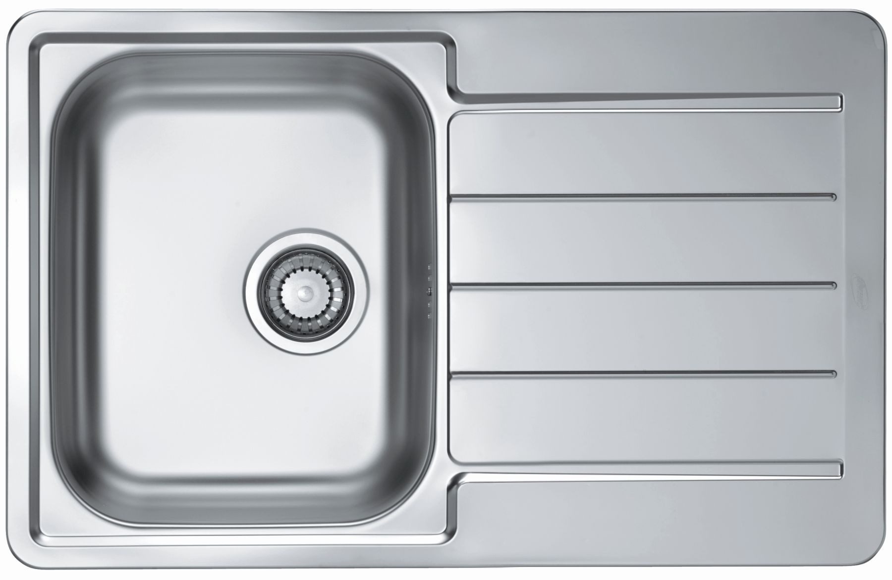 Alveus Küchenspüle Küchenspüle 79x50cm Edelstahl Einbauspüle Line 80 Schrank ab 45 cm, Rechteckig, 50/79 cm, (1 St)