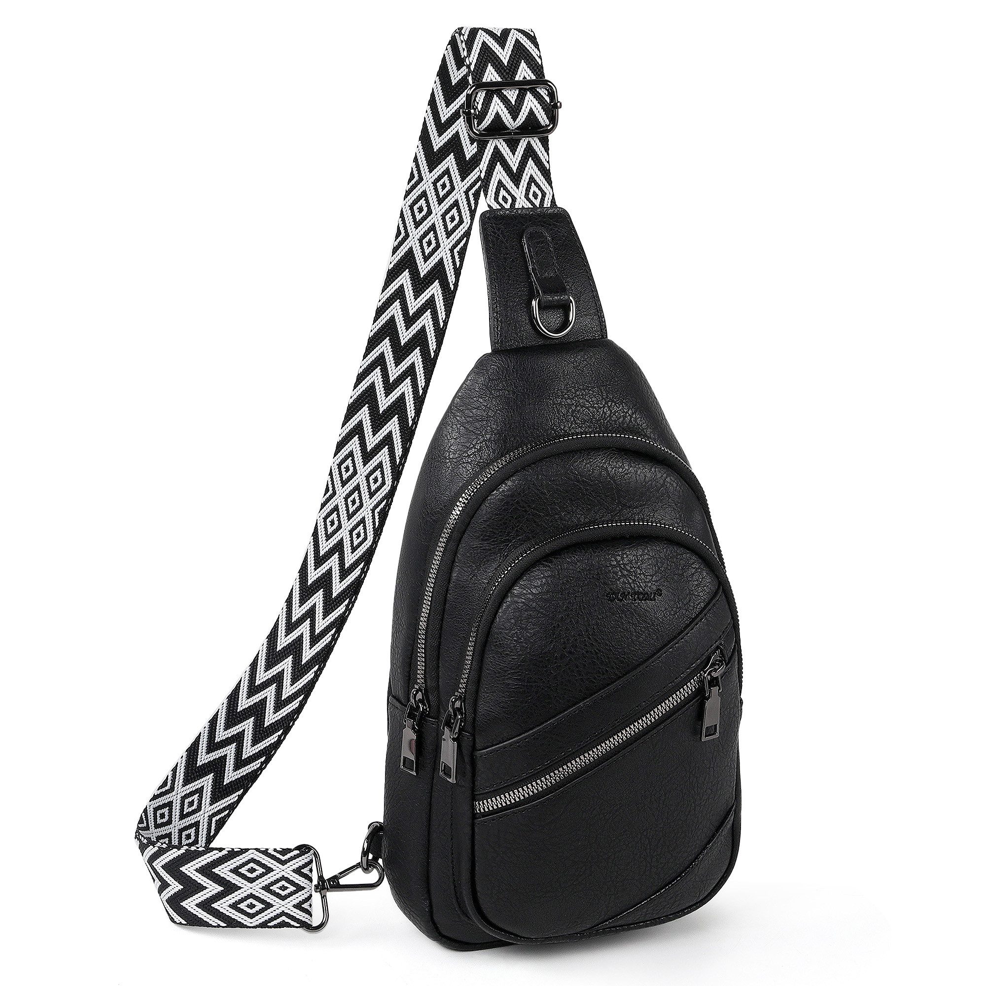 Umhängetasche Brusttasche Damen Sling Bag Rucksack Frauen Schultertasche