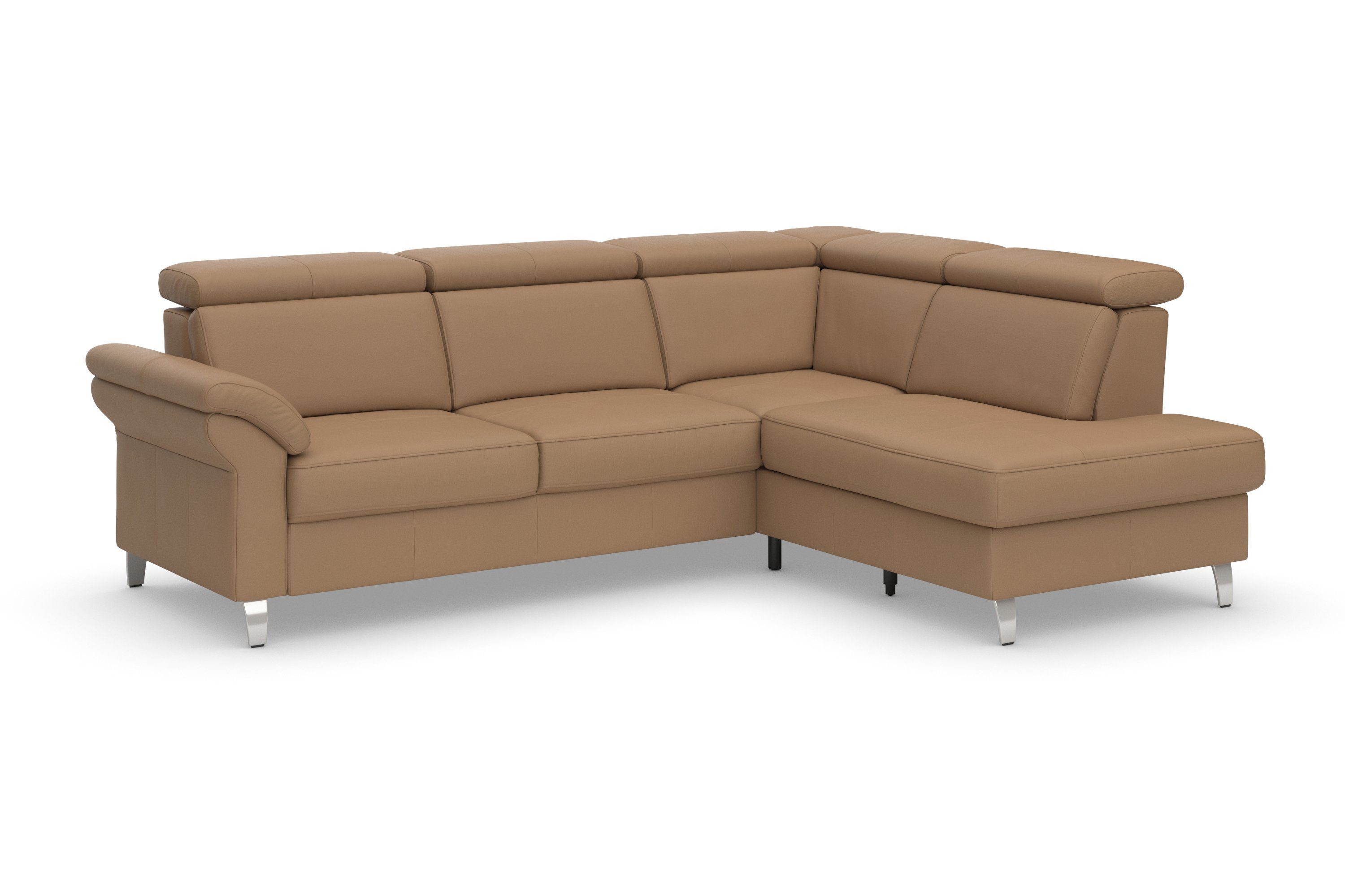 sit&more Ecksofa Arngast L-Form, inklusive Kopfteilverstellung und Federkern