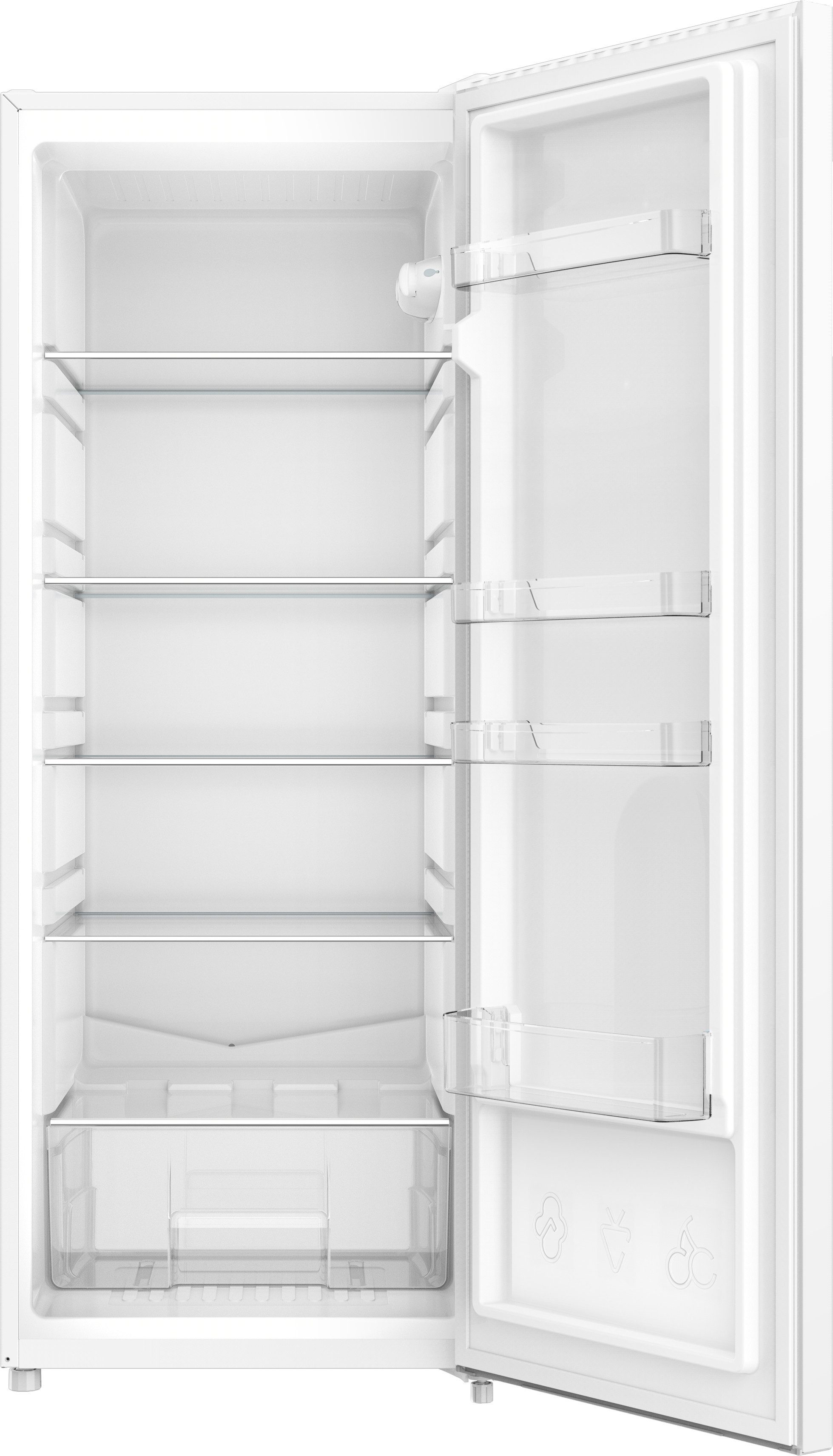 Amica Vollraumkühlschrank VKS 354 135 W, 144 cm hoch, 54 cm breit, Mehr Raum für Frische – leise, hell, flexibel organisiert