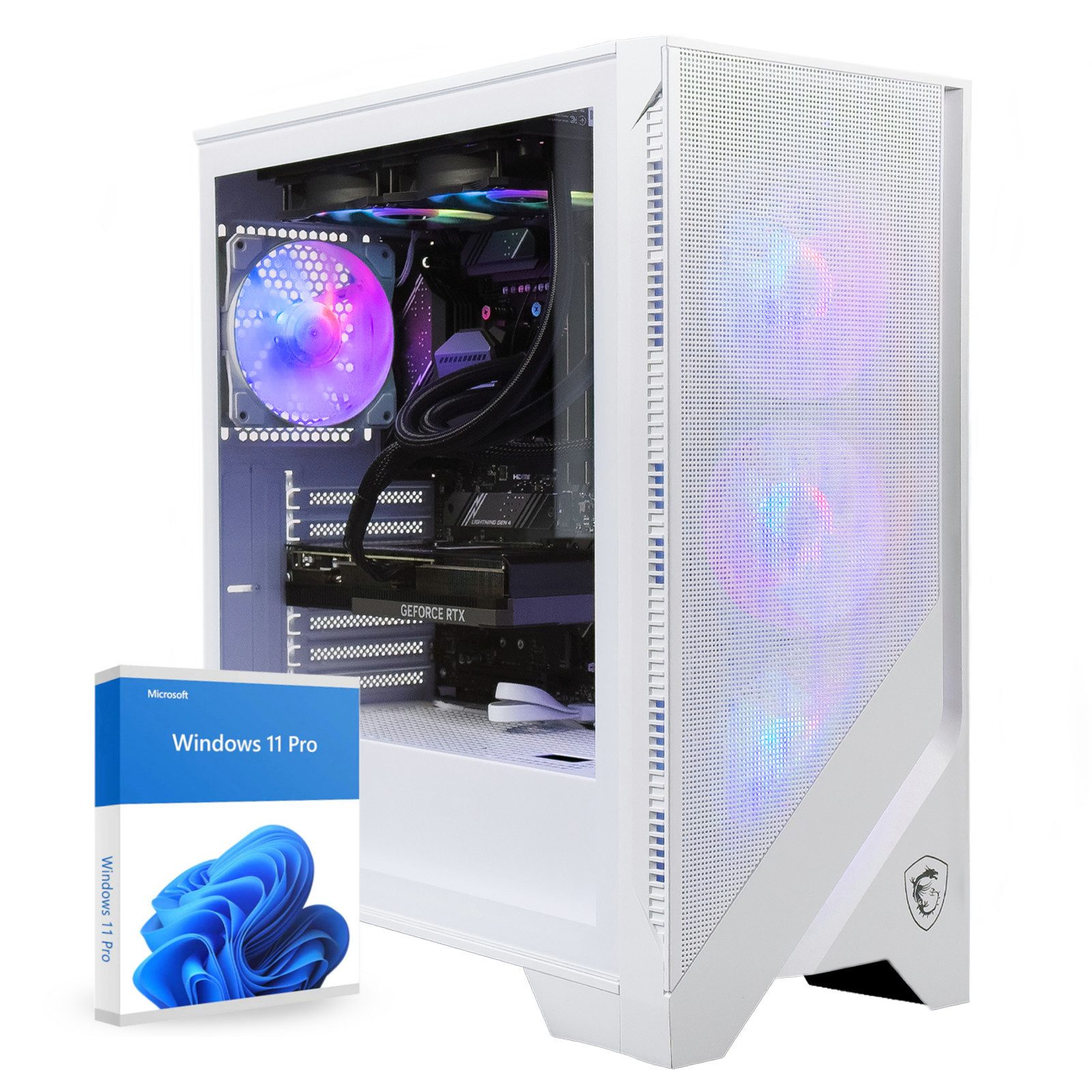 dcl24.de Gamer PC Ryzen 7 5700X, RTX5050, 16GB RAM, 1TB SSD Gaming-PC (AMD Ryzen 7 AMD Ryzen 7 5700X, RTX5050, 16 GB RAM, 1000 GB SSD, Luft, Windows 11 Pro, WLAN)