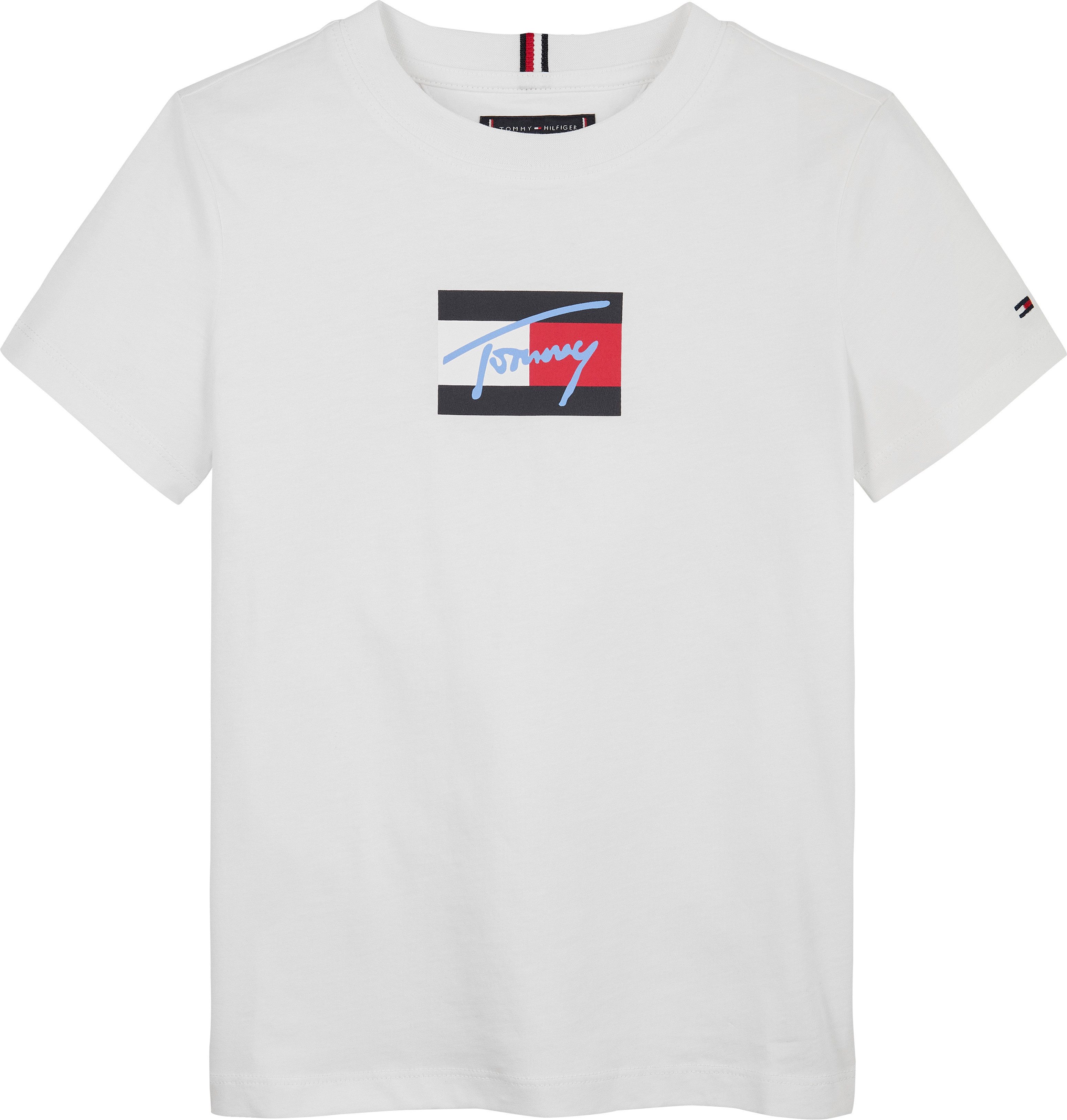 T-Shirt TOMMY SCRIPT FLAG PRINT TEE SS