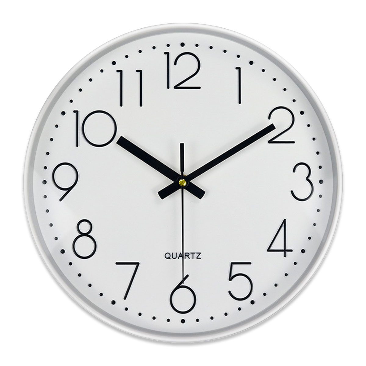 mixed24 Wanduhr 30cm Wanduhr Klassisch Analog Weiß Schwarz Rosa Roségold mo günstig online kaufen