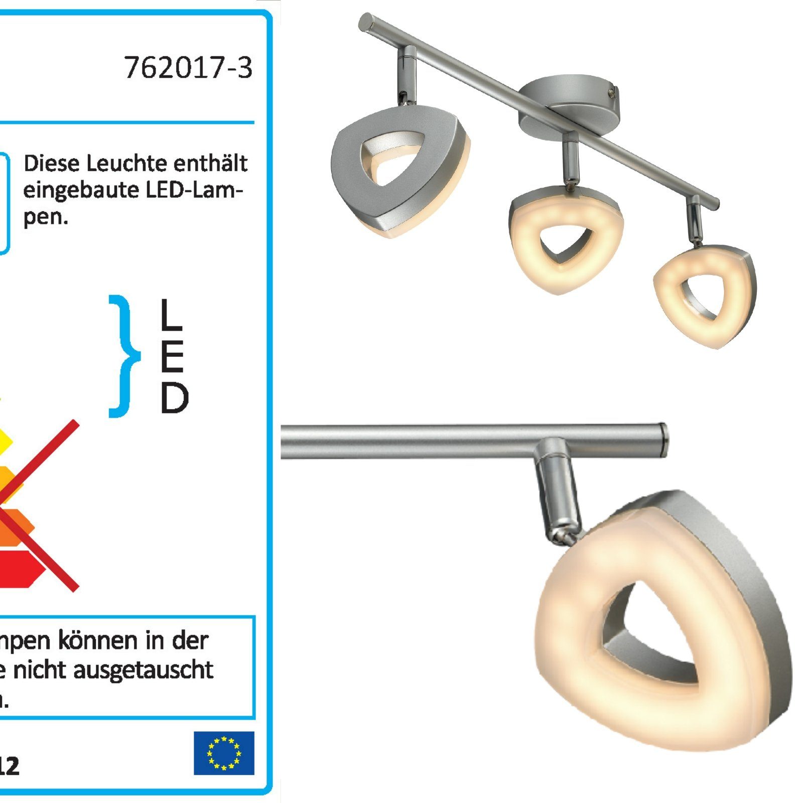 bmf-versand Deckenleuchte ESTO Deckenleuchte LED Wohnzimmer Deckenlampe Deckenstrahler 3 | Deckenlampen