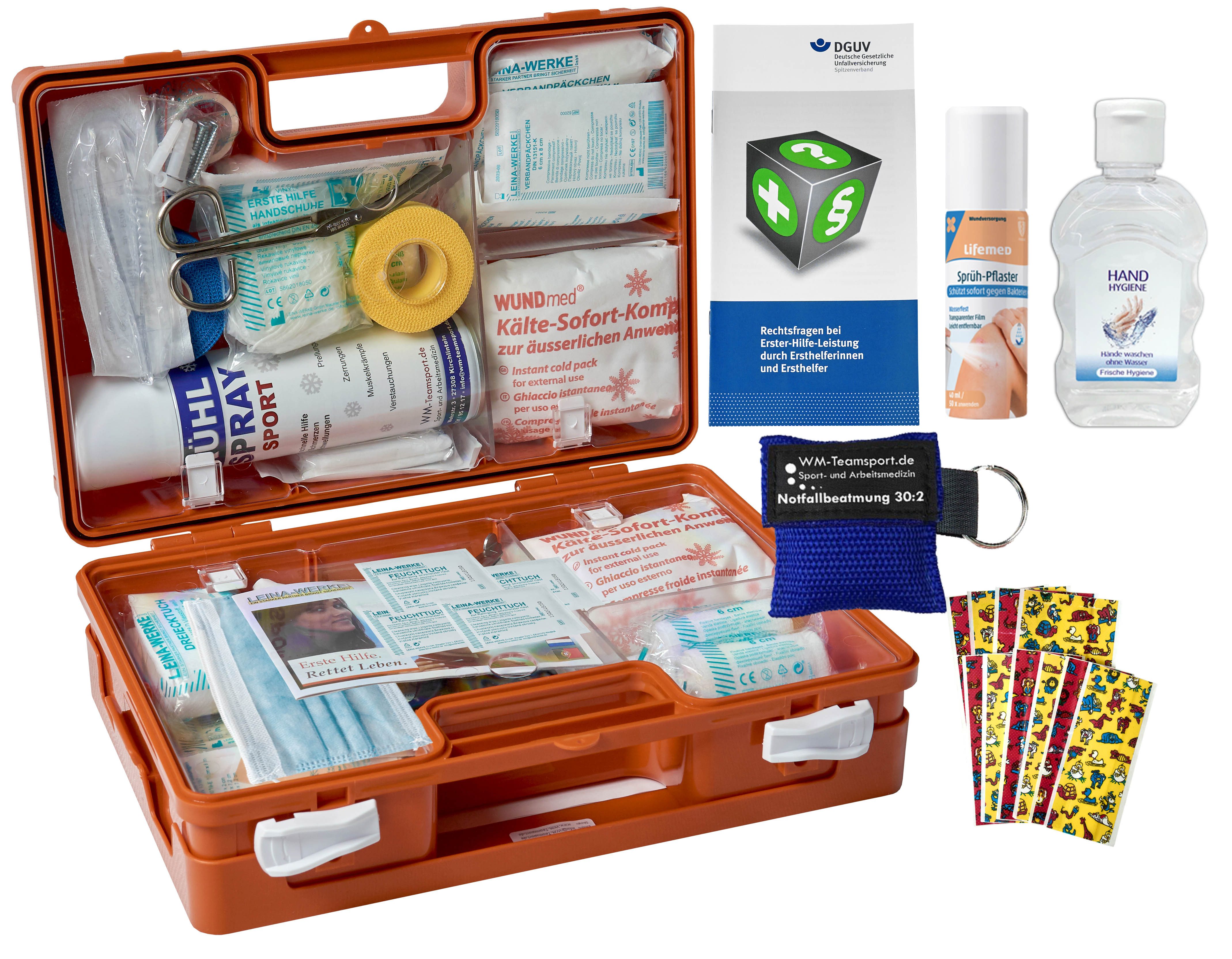 WM-Teamsport Erste-Hilfe-Koffer Sport-Sanitätskoffer S2 PLUS - Erste-Hilfe DIN 13157 inkl. DIN 13164