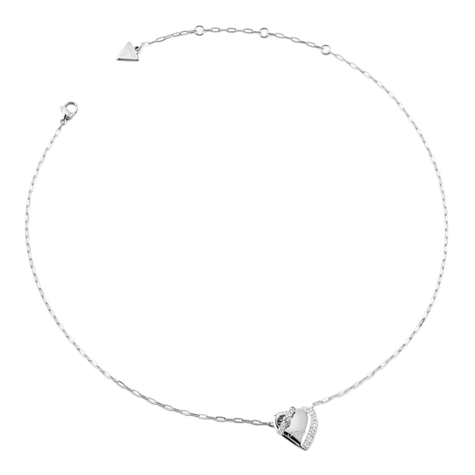 Guess Herzkette 16-19" T-Bar Heart Necklace