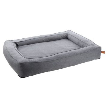 Flamingo Tierbett Hundebett Carlota rechteckig grau