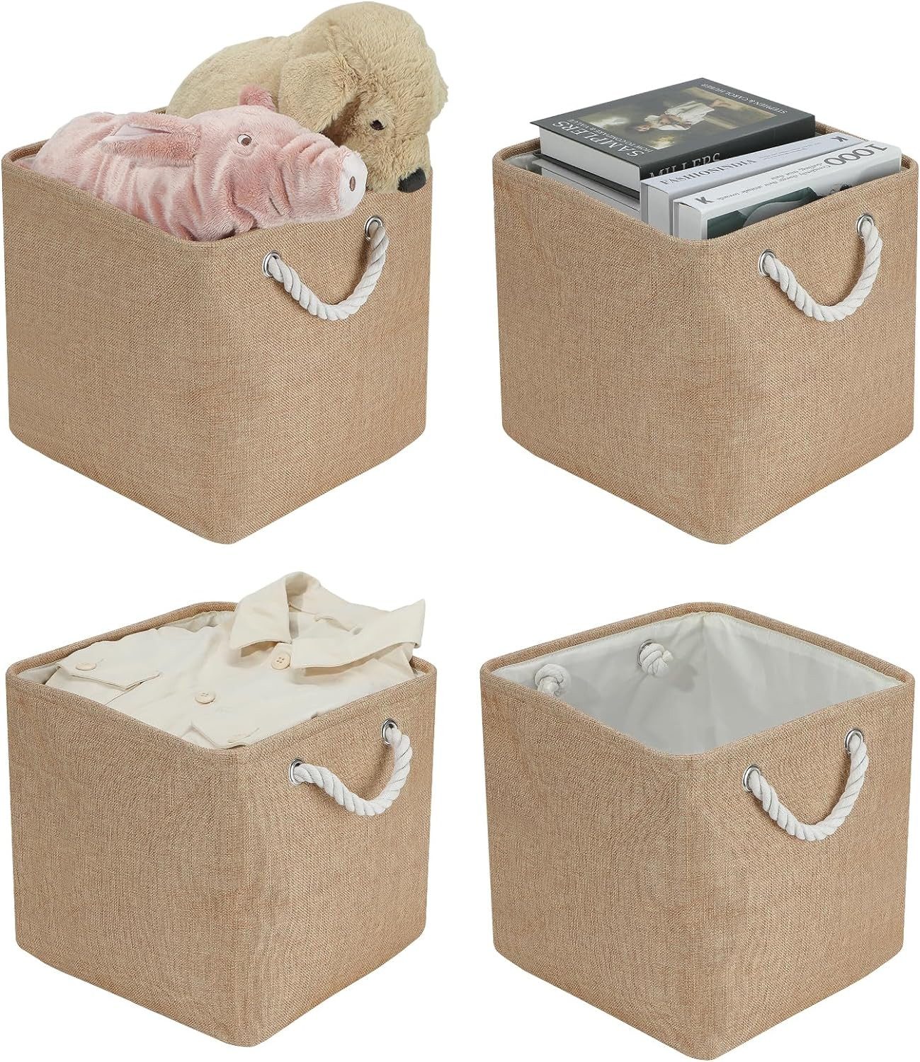 HAUSS SPOLE Aufbewahrungsbox 4er-set 33*33*33 Aufbewahrungskorb günstig online kaufen