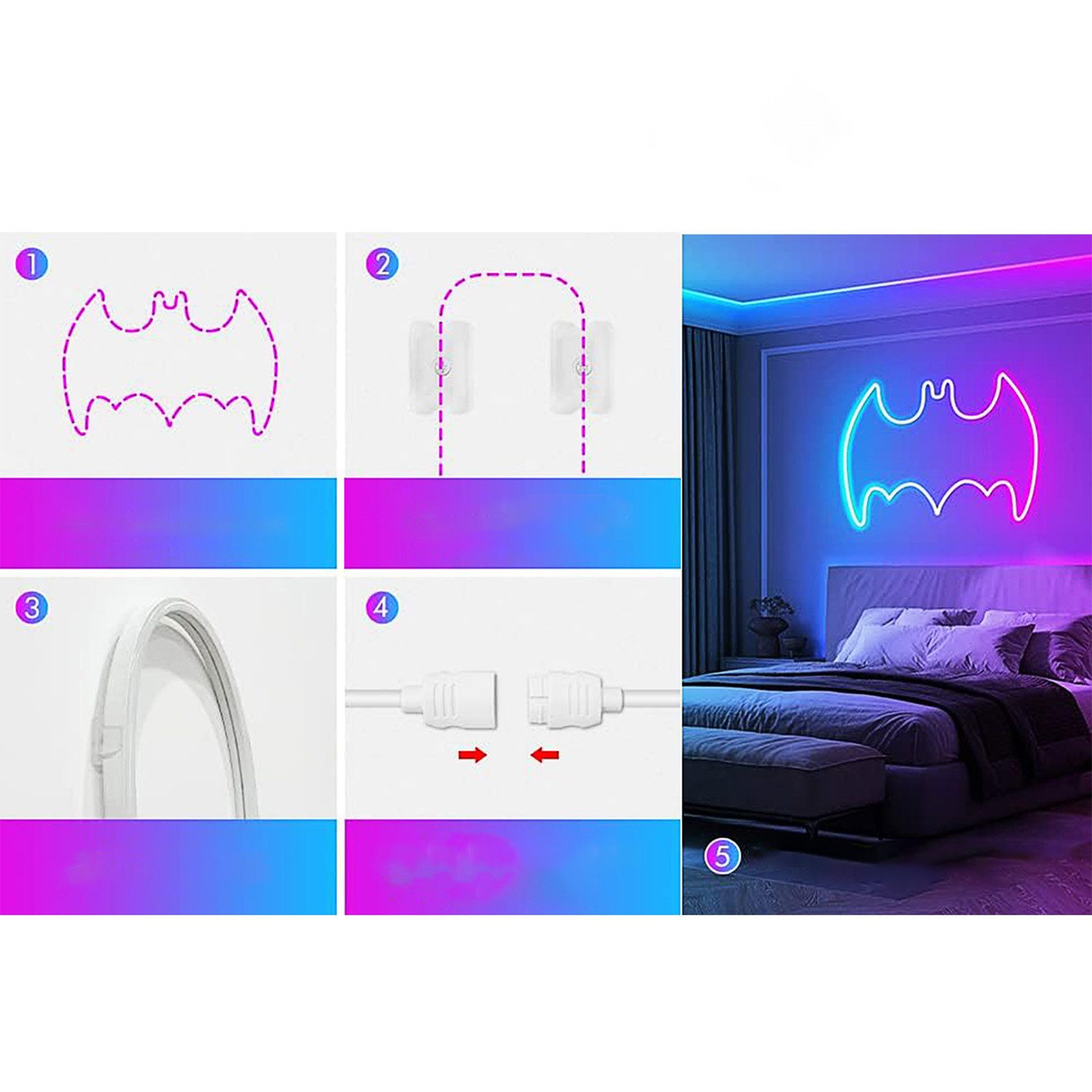 REDOM LED Stripe RGB Lichtband 16 günstig online kaufen