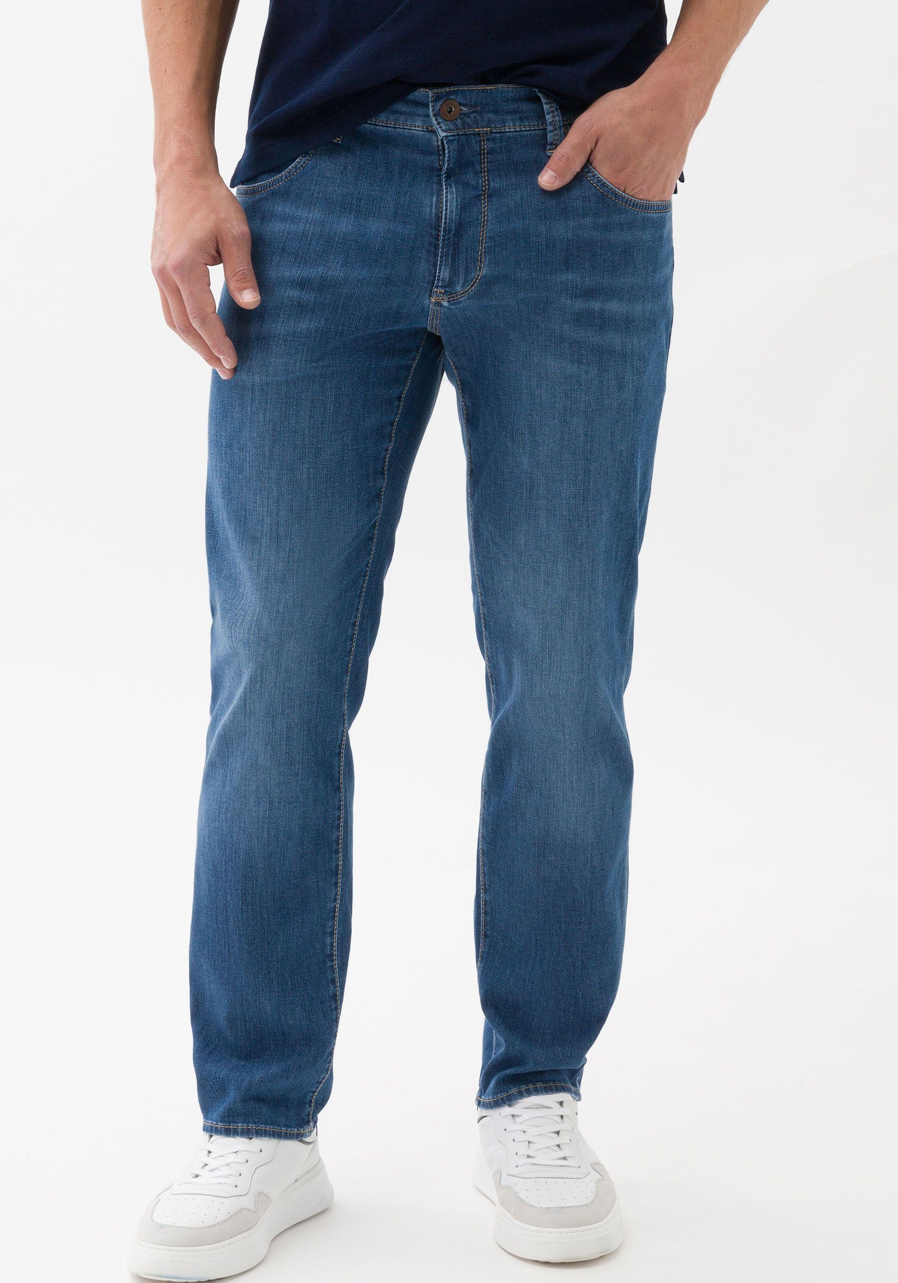 5-Pocket-Jeans blau Denim Cadiz Stretch Ultralight Brax