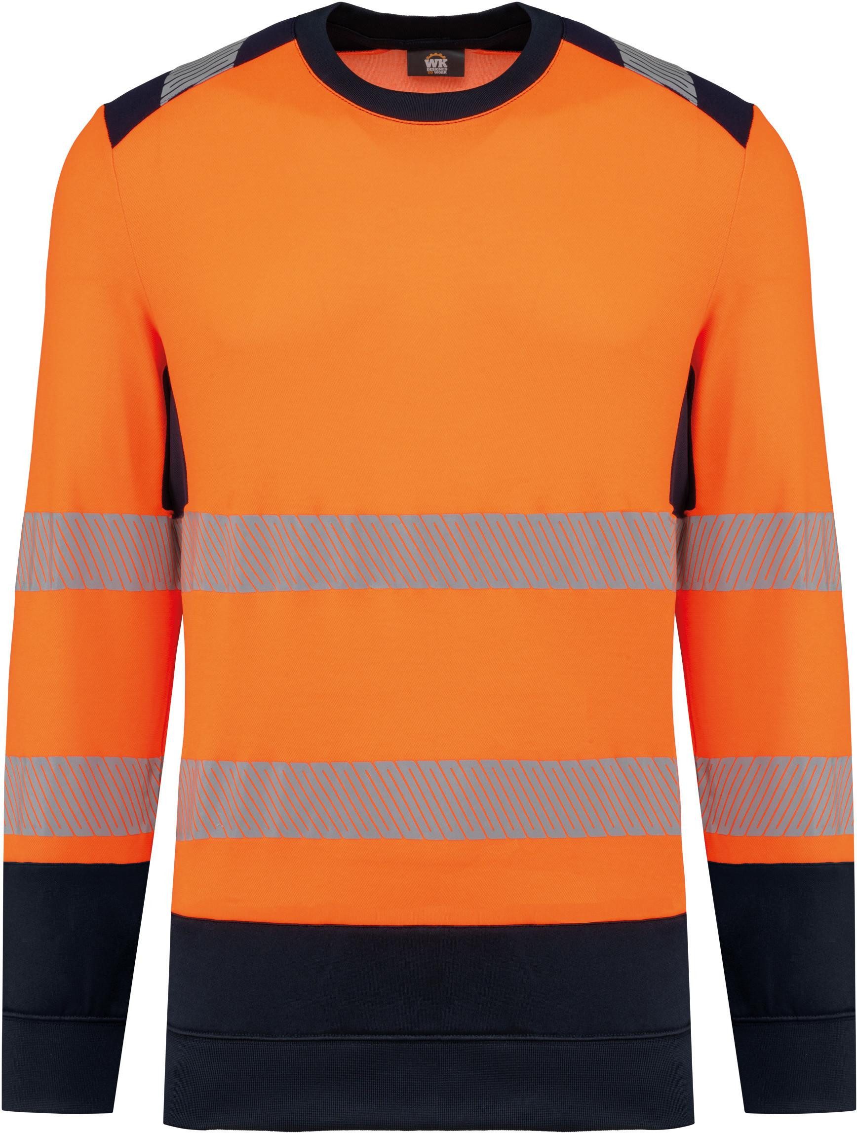 WK. Designed To Work Sweatshirt Recyceltes Sicherheitssweatshirt Rundhalsausschnitt