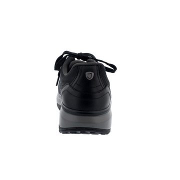 Joya Cancun Black Sneaker, Premium Leder/ Textile, EMOTION - Wave-Sohle 18 Schnürschuh