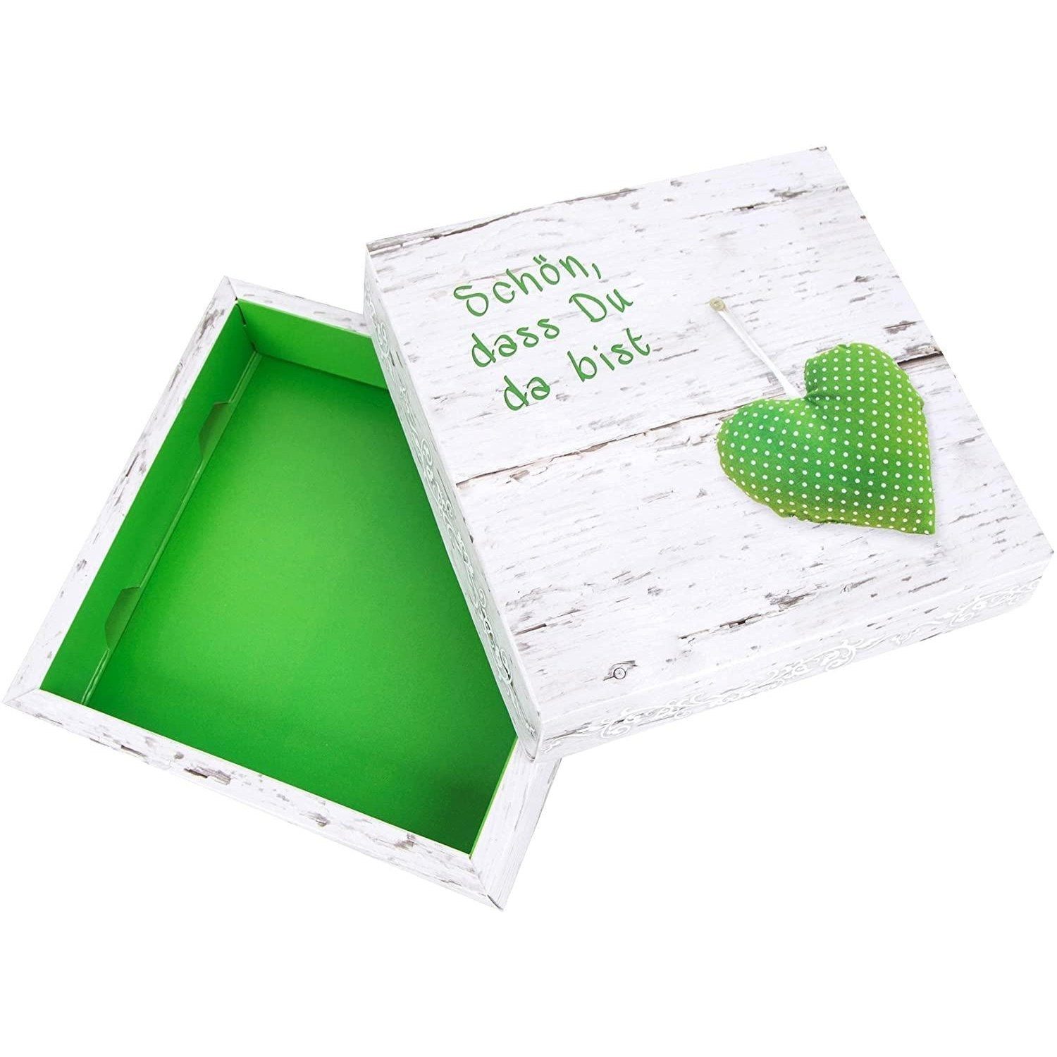 Logbuch-Verlag Geschenkbox 5 Stück Geschenkkarton Mini-Karton Präsent-Box SCHÖN DASS DU DA BIST