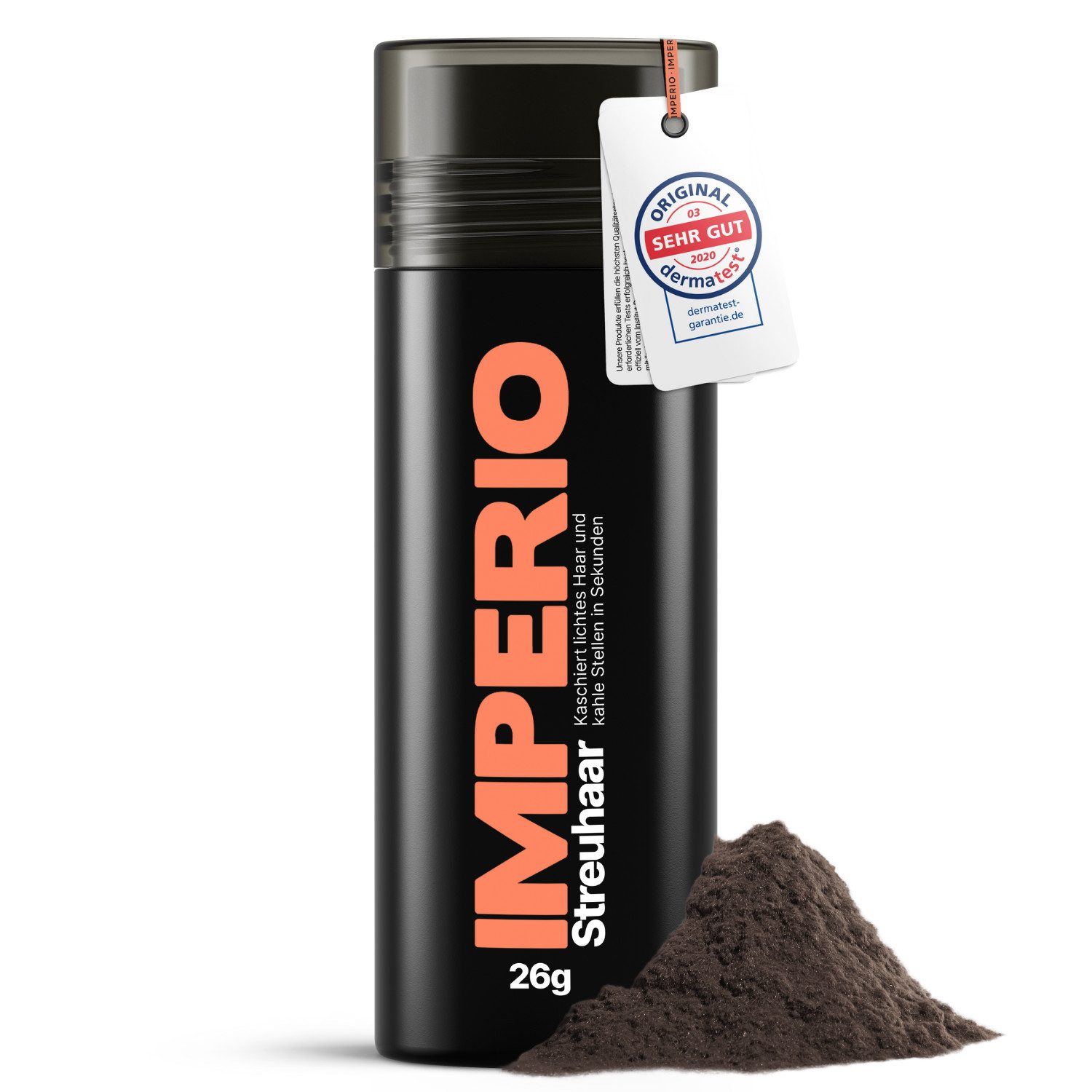 IMPERIO Haarpuder Streuhaar zur Haarverdichtung & vollem Haar in Sekunden - 26g