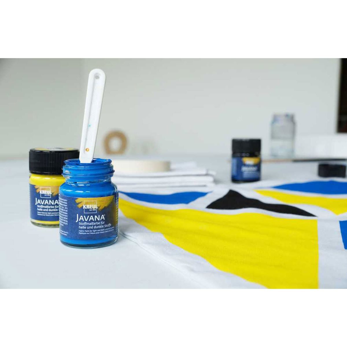 C. KREUL Stoffmalfarbe KREUL Stoffmalfarbe JAVANA rehbraun 50ml Glas